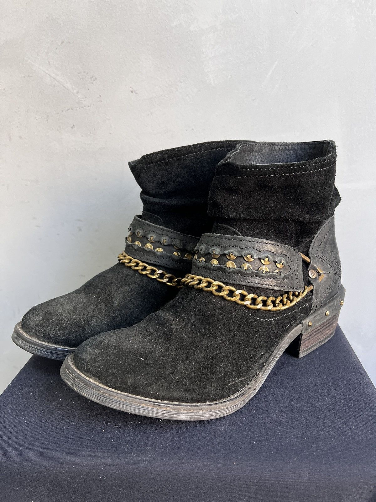 Hedi Slimane Rare hedi slimane style leather suede western boots hype Size US 8 / EU 41 - 7 Thumbnail