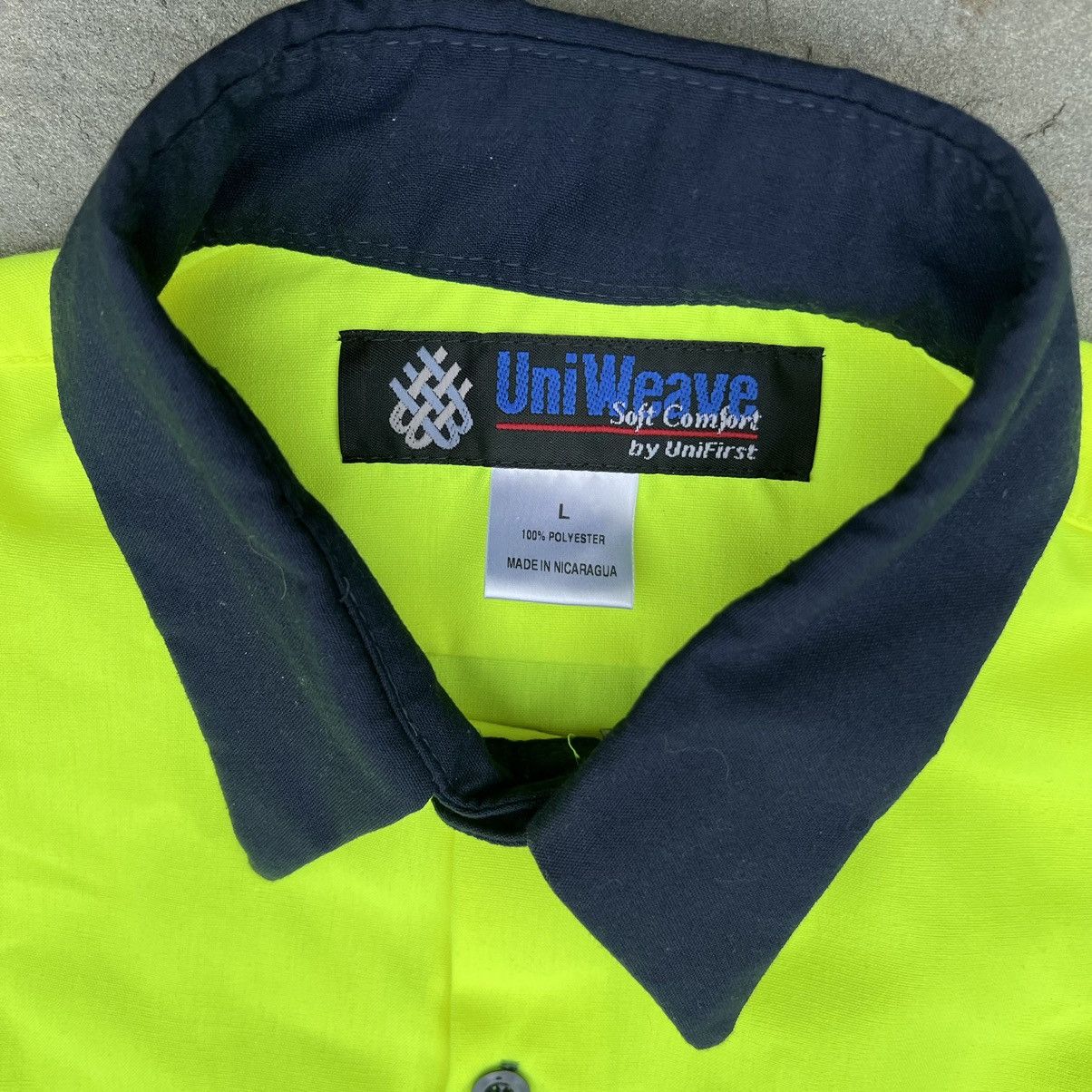 Other Long Sleeve Utility Work Shirt Neon Yellow and Navy Size US L / EU 52-54 / 3 - 3 Thumbnail