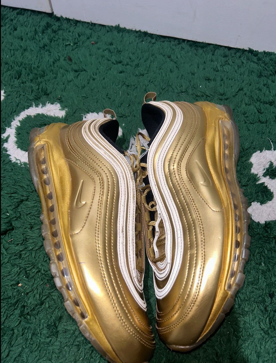 Nike Size 11 - Nike Air Max 97 Olympic Gold Preowned Size US 11 / EU 44 - 2 Thumbnail
