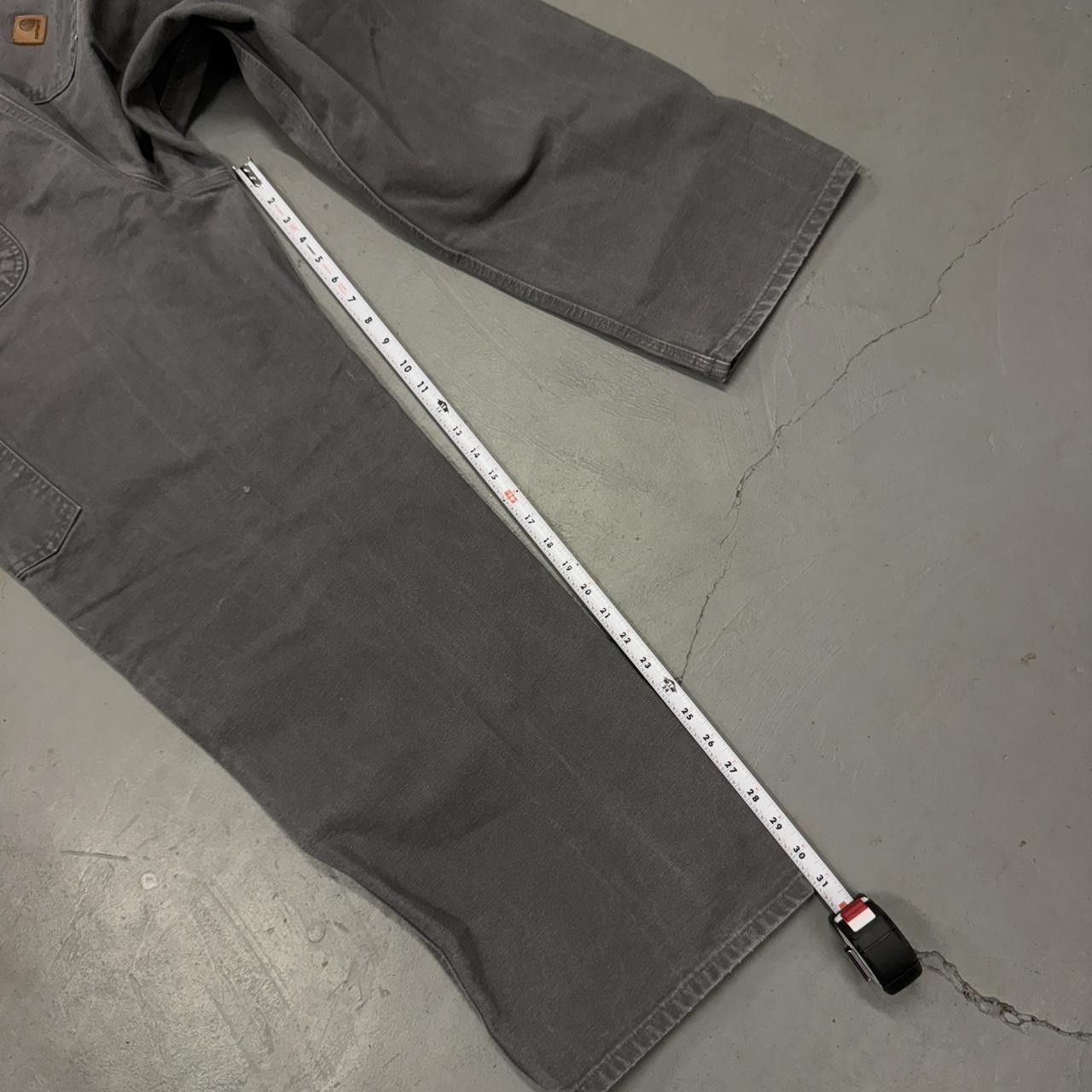 Carhartt Carhartt B136 GVL Double Knee Work Pants Grey 40 x 31 Size US 40 / EU 56 - 6 Thumbnail