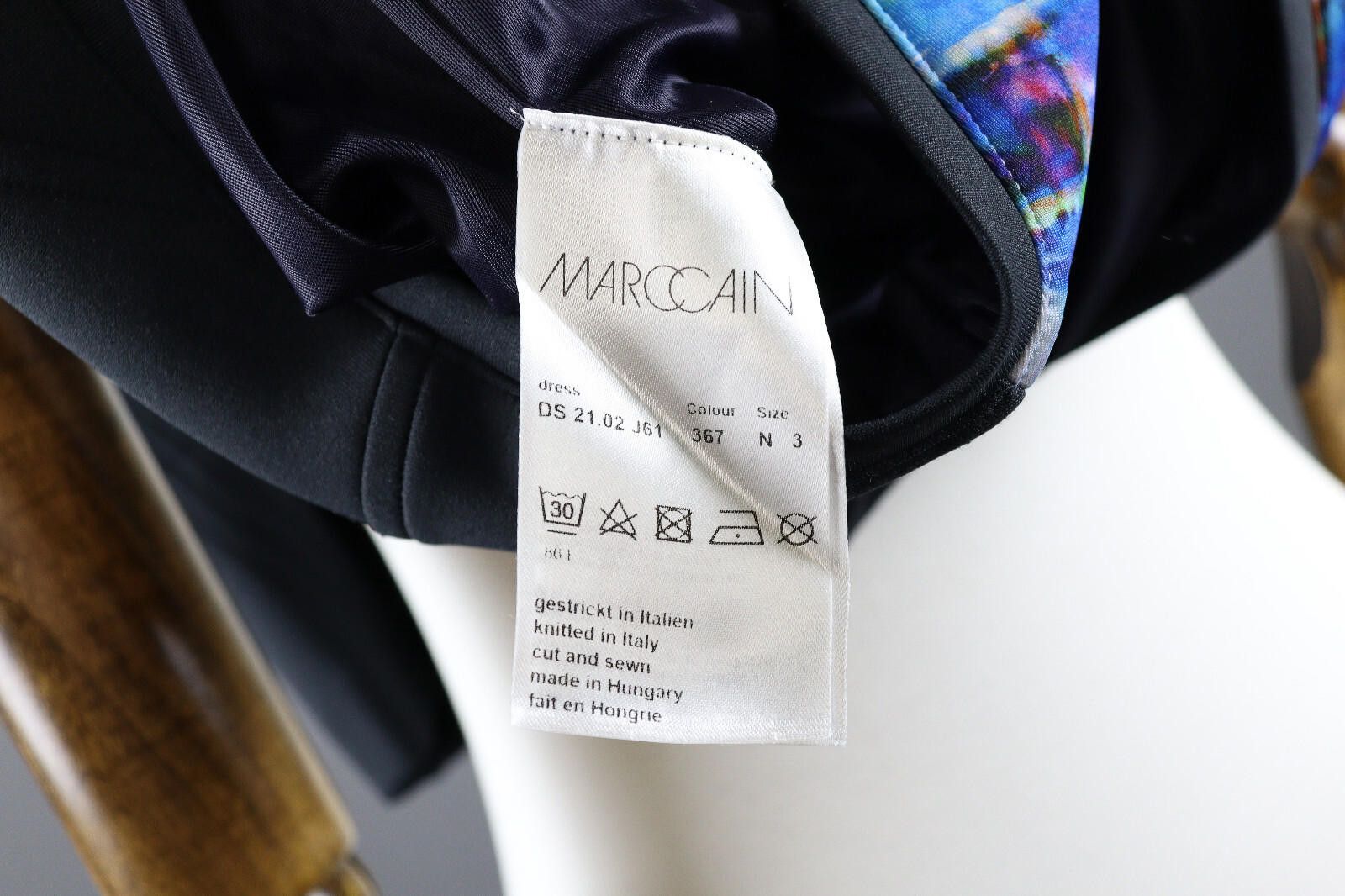 Designer Marc Cain Multicolour Geometric Cocktail Party Dress Size 3 Size M / US 6-8 / IT 42-44 - 11 Thumbnail