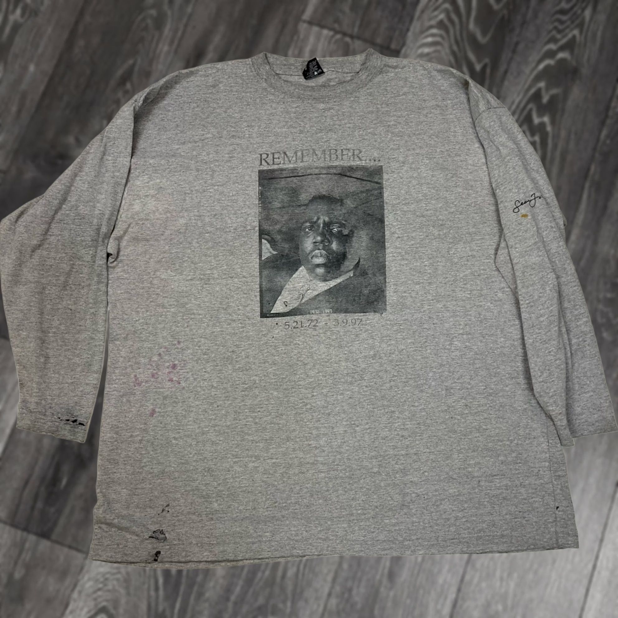Sean John VINTAGE Sean John Notorious BIG Born Again 1999 Graphic T-shirt Men 3XL USA 90s Size US XXL / EU 58 / 5 - 1 Thumbnail
