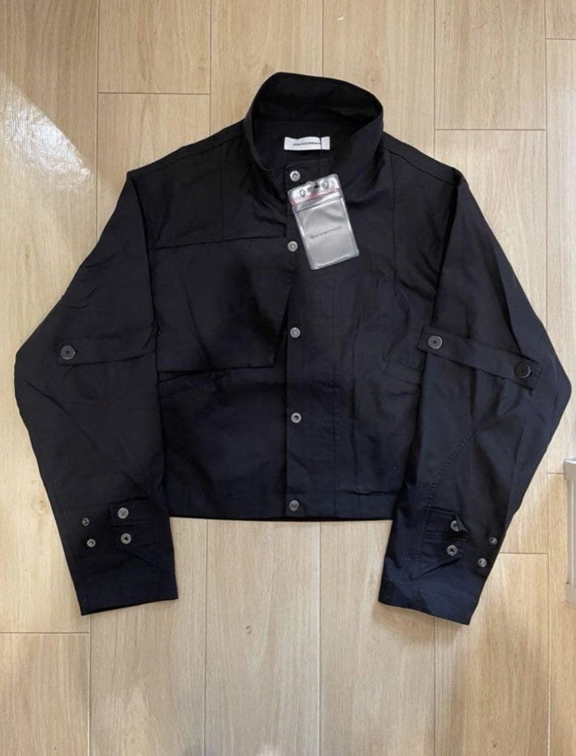 Kiko Kostadinov Meno cropped jacket black | Grailed