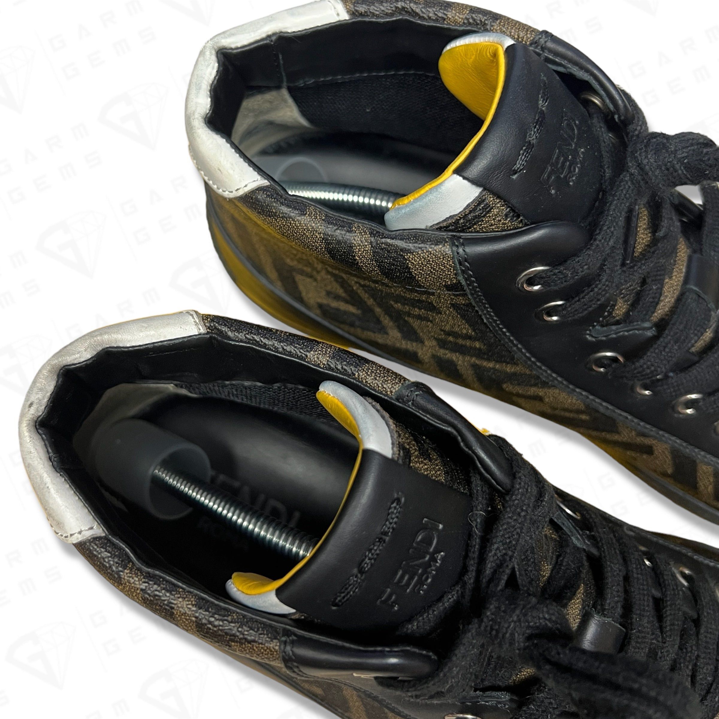 Fendi Fendi FF Monogram High Top Trainers Size US 11 / EU 44 - 9 Thumbnail