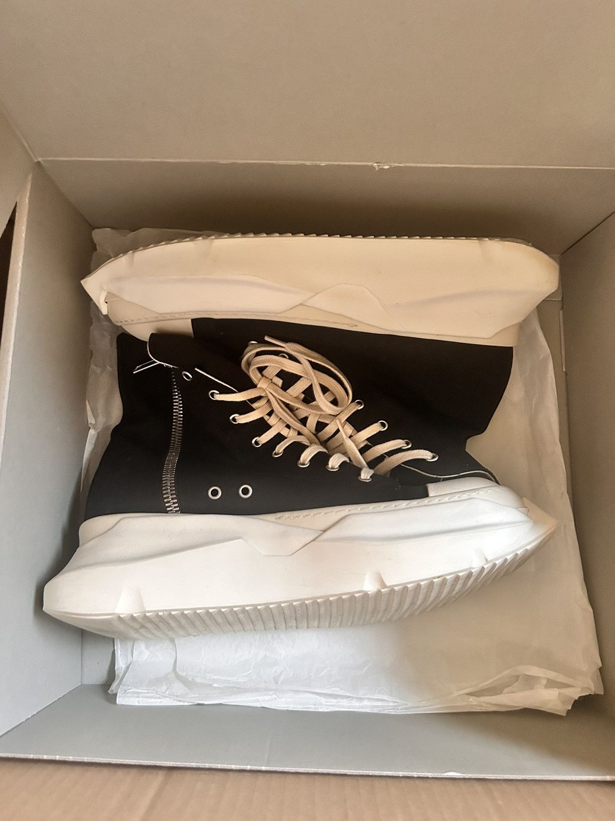 Pre-owned Rick Owens X Rick Owens Drkshdw Abstract Ramones 12 Shoes In Black