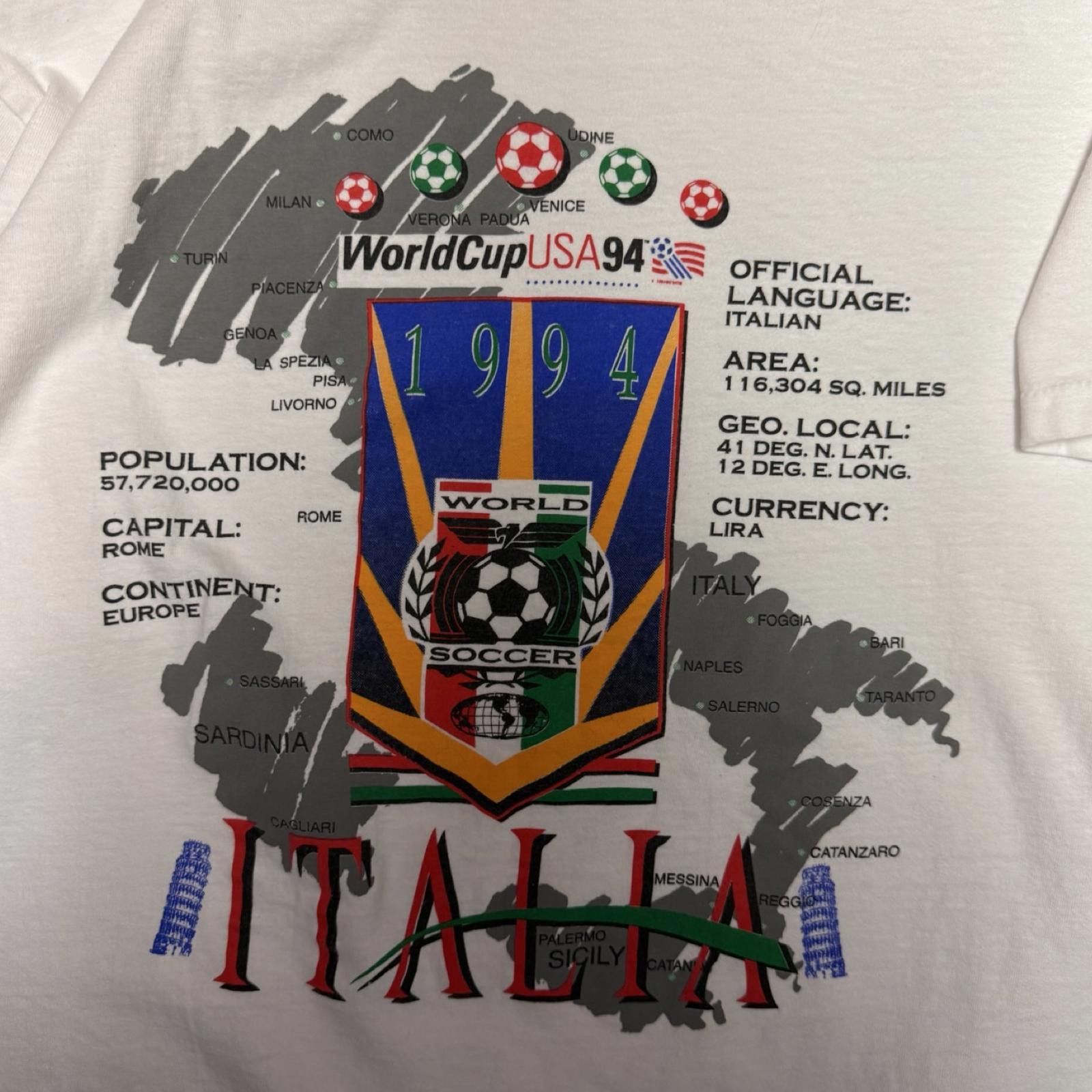 Designer 1994 World Cup Italia -- L -- Size US L / EU 52-54 / 3 - 2 Thumbnail