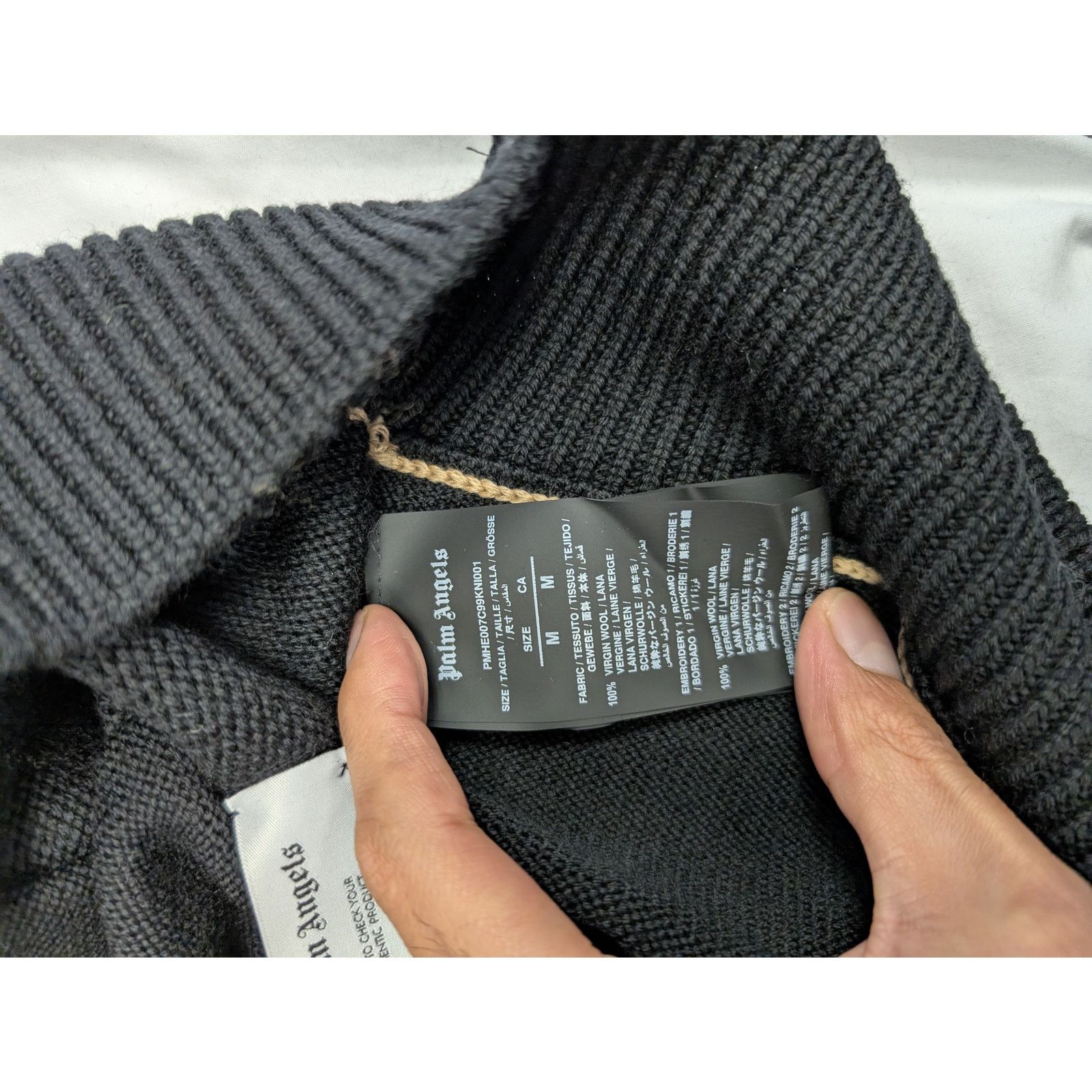Palm Angels o1rshd1 PA Bear Sweater in Black/Brown Size US M / EU 48-50 / 2 - 16 Thumbnail