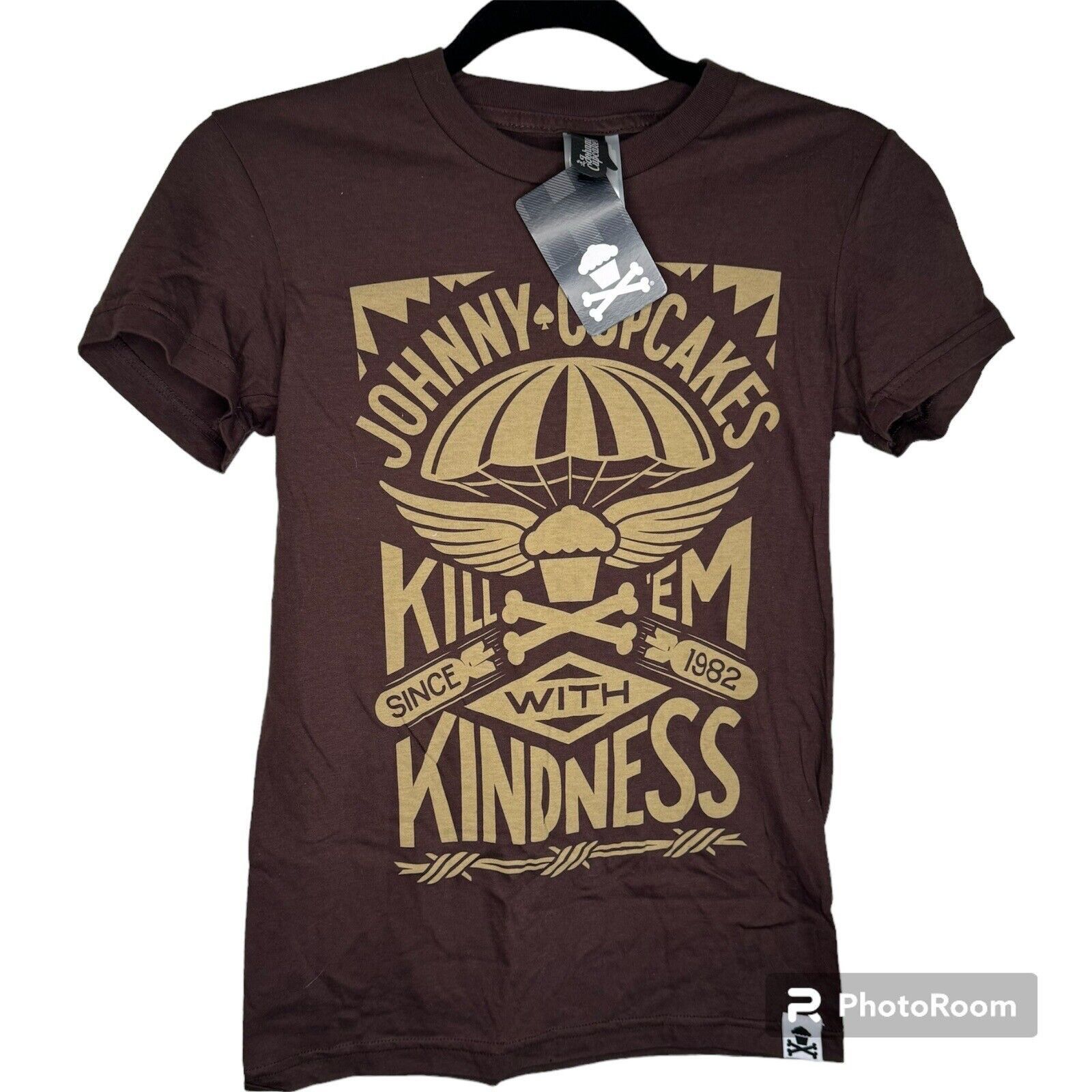 Johnny Cupcakes Johnny Cupcakes Shirt Brown Kill ‘Em With Kindness Small Size US S / EU 44-46 / 1 - 1 Thumbnail