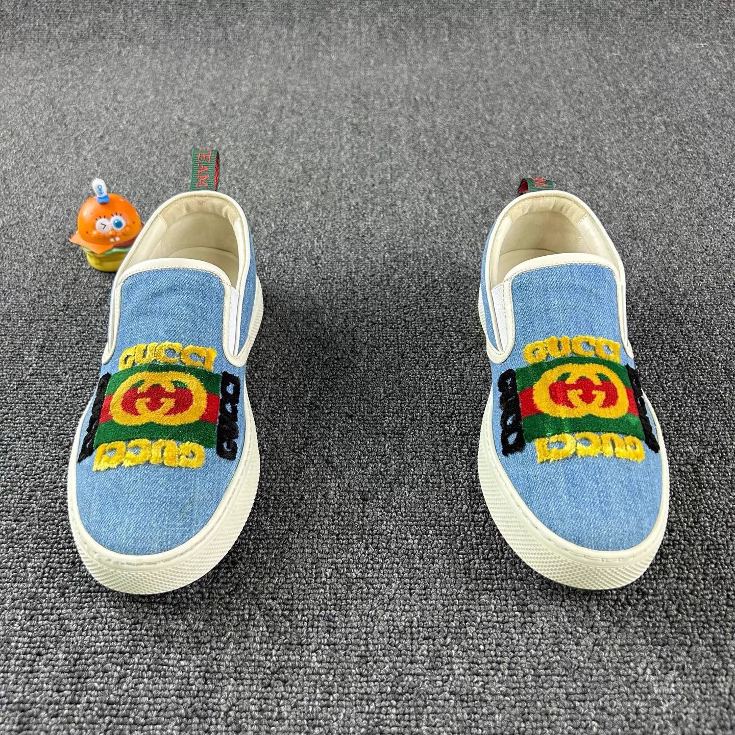 Gucci Gucci Denim Logo Sneakers 39 Size US 8.5 / IT 38.5 - 2 Thumbnail