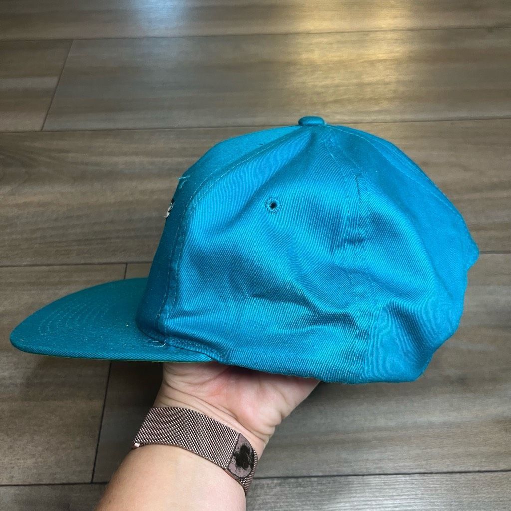 MLB Vintage Florida Marlins Blue SnapBack Hat OS Size ONE SIZE - 4 Thumbnail