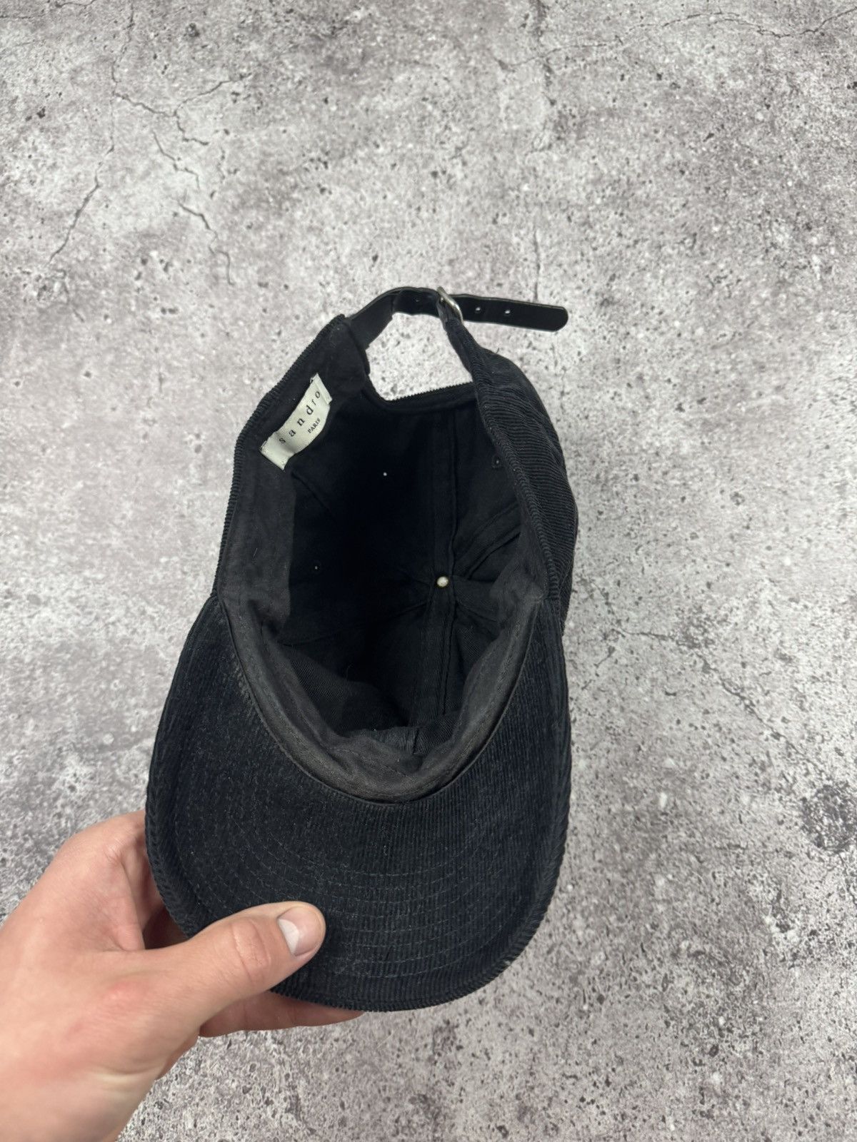 Sandro Sandro Corduroy leather warsity cap hat Size ONE SIZE - 7 Thumbnail