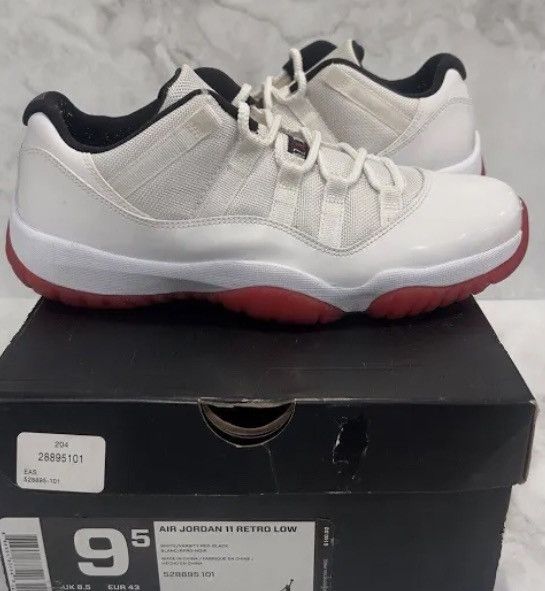Jordan Brand Low top cherry 11s Size US 10 / EU 43 - 1 Thumbnail