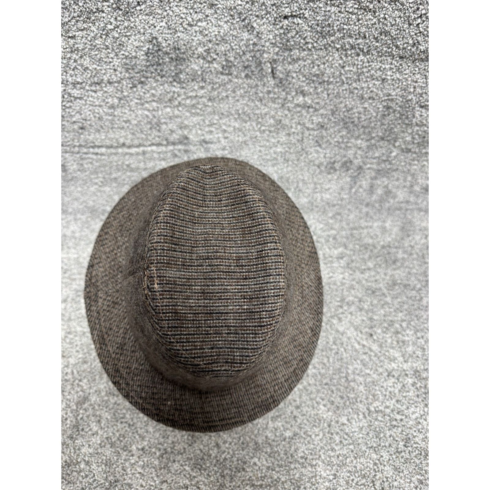 Other Vintage 80s Fedora Hat Mens Medium 7-7.5 Dapper Old Money Size ONE SIZE - 5 Thumbnail