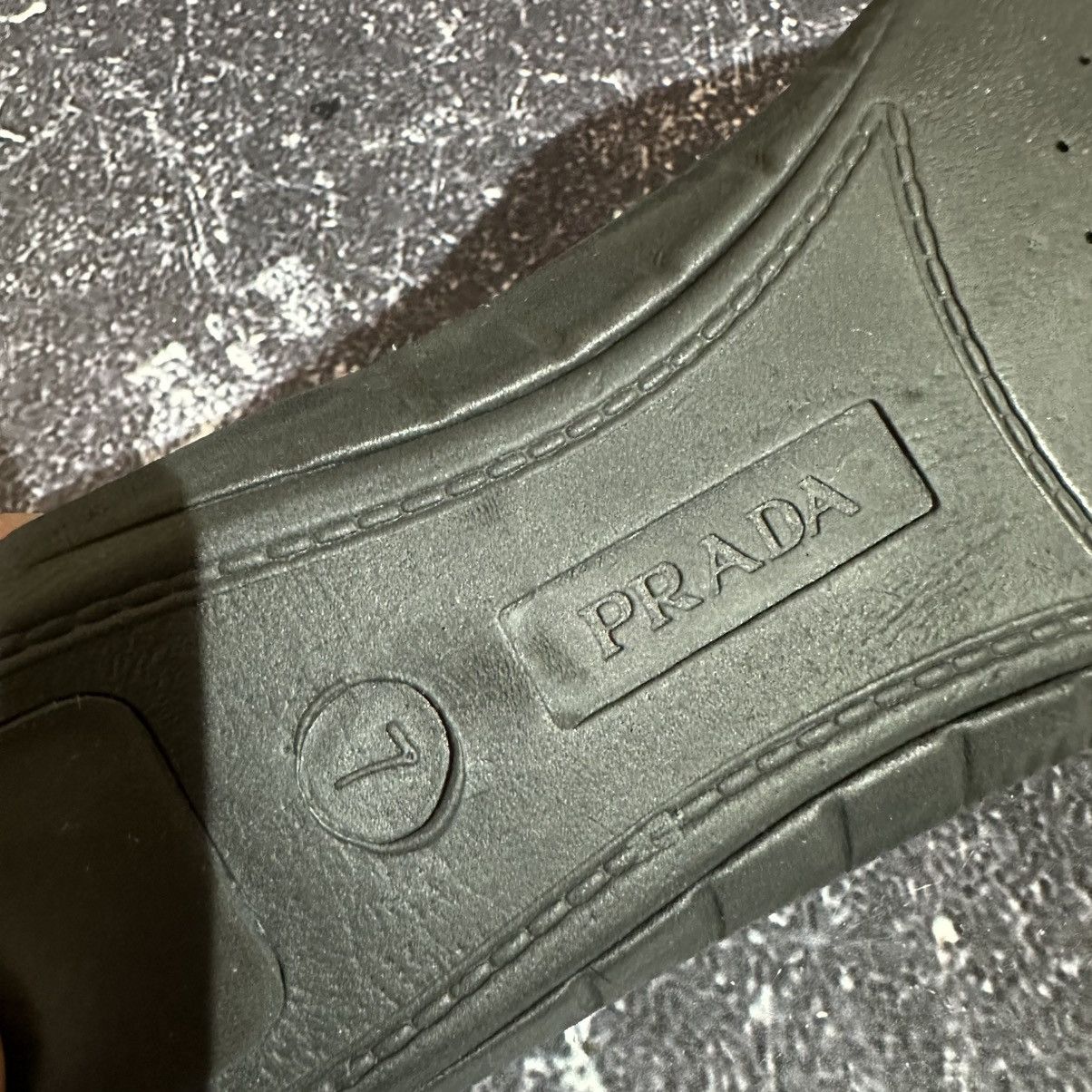 Prada PRADA - Men’s Leather High Top Sneakers Size 7, 8Us Size US 8 / EU 41 - 20 Thumbnail