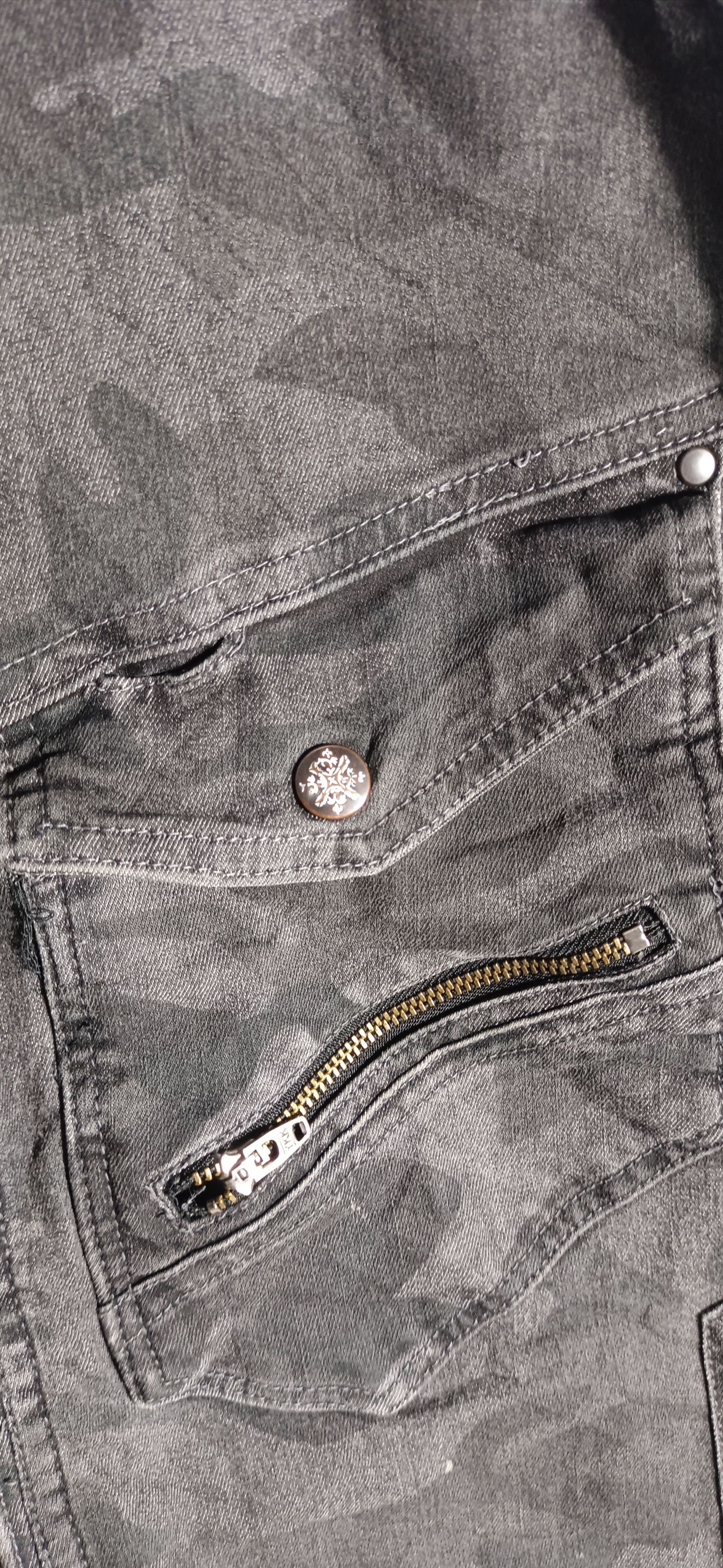 Japanese Brand Jawin Camouflage Denim Tactical Pocket Jacket Size US L / EU 52-54 / 3 - 9 Thumbnail