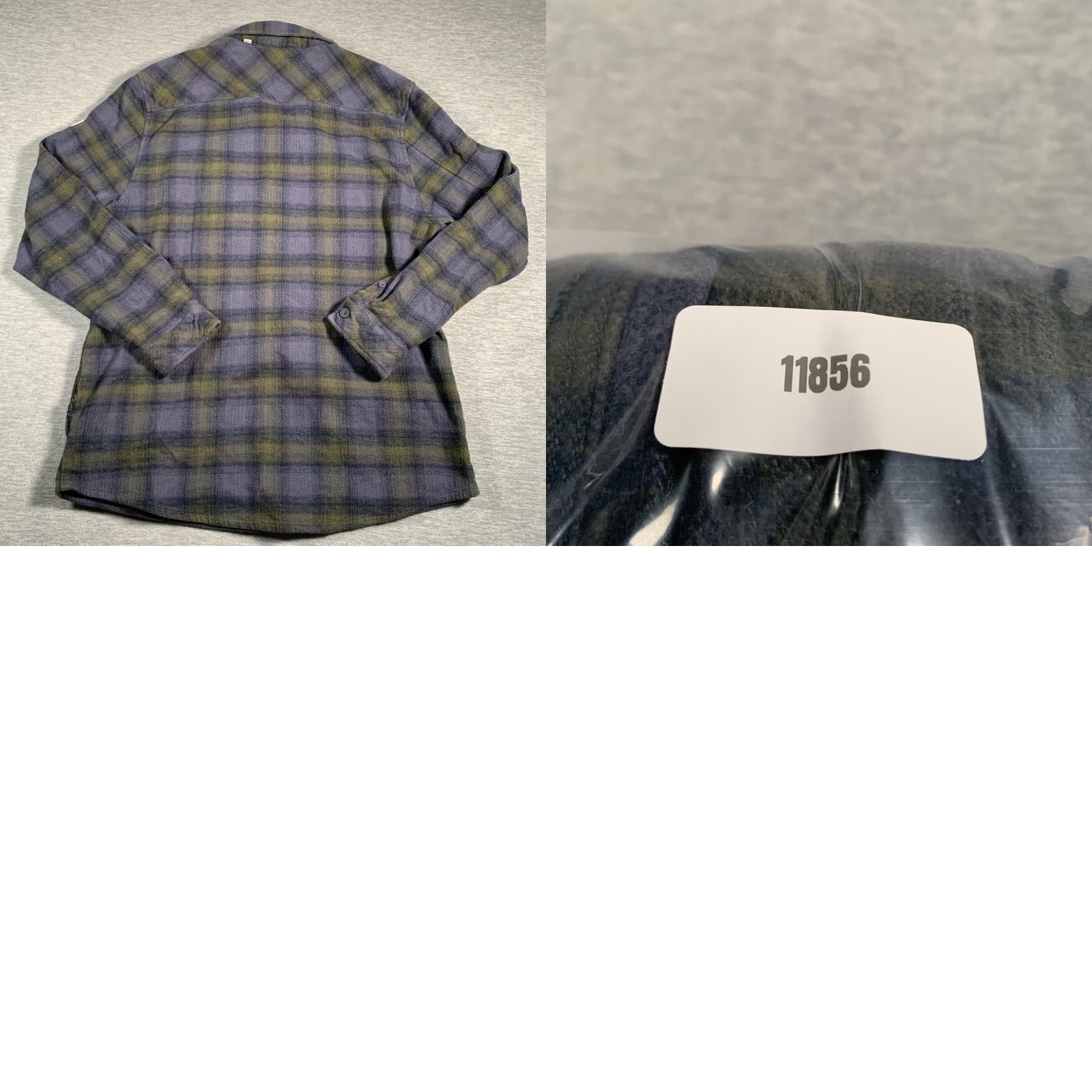 Globe Globe Wanderer Shacket Shirt Mens XL Blue Green Plaid Button Up Size US XL / EU 56 / 4 - 8 Thumbnail