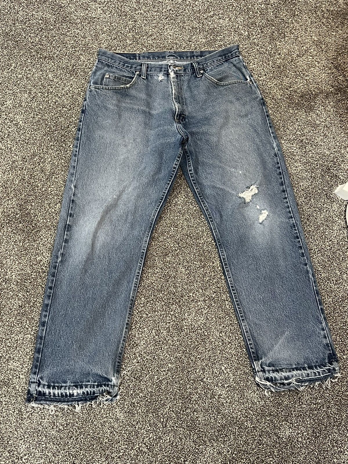 Vintage × Wrangler Wrangler Vintage Distressed Denim Size US 36 / EU 52 - 2 Thumbnail