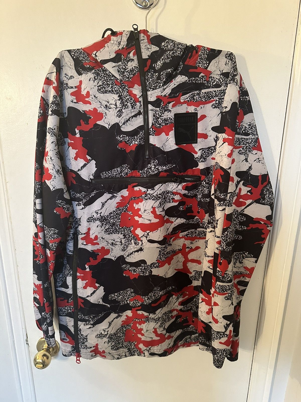 Red Camo Windbreaker Outerwear