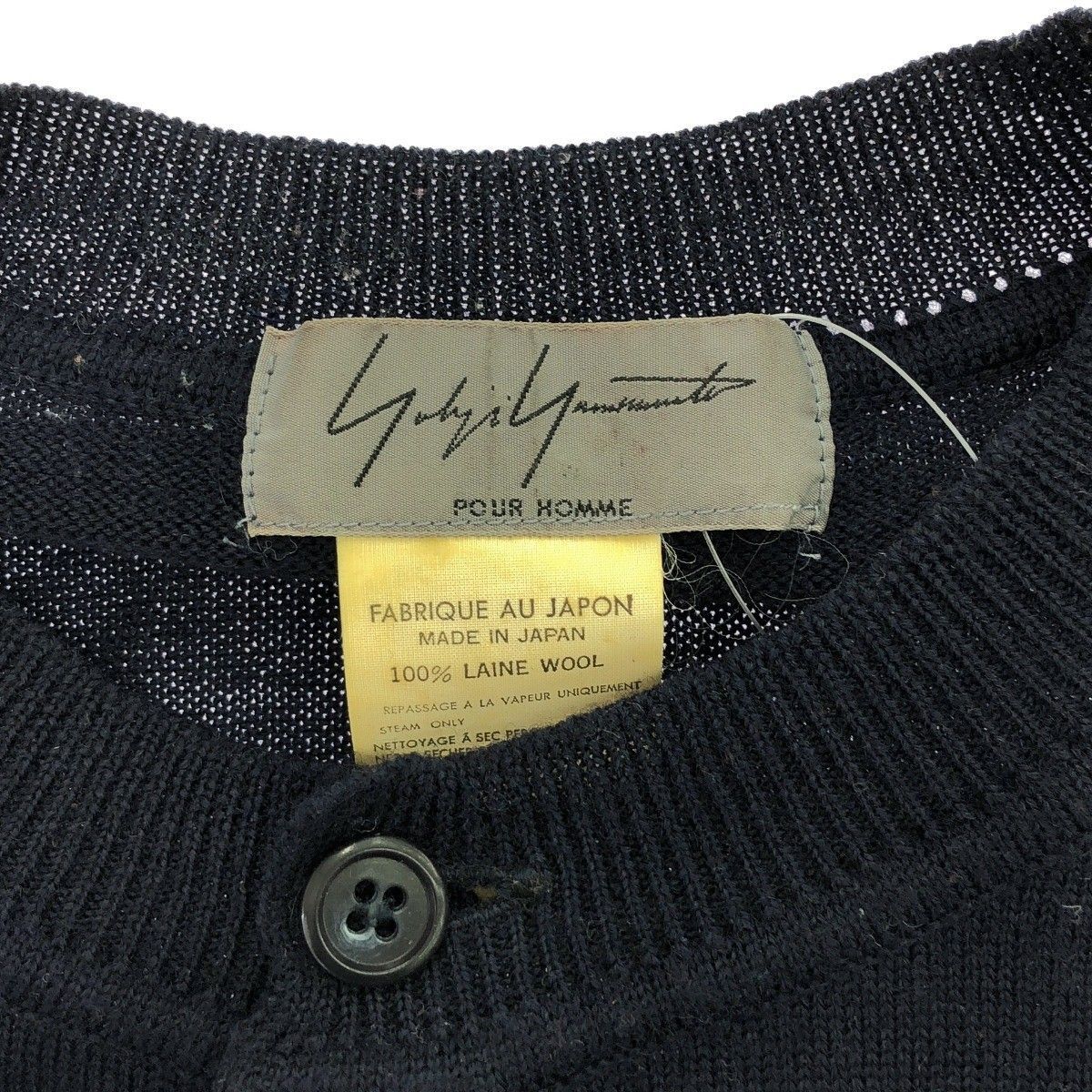 Yohji Yamamoto yohji yamamoto POUR HOMME 93AW Round neck/knit sweater Size US M / EU 48-50 / 2 - 3 Thumbnail