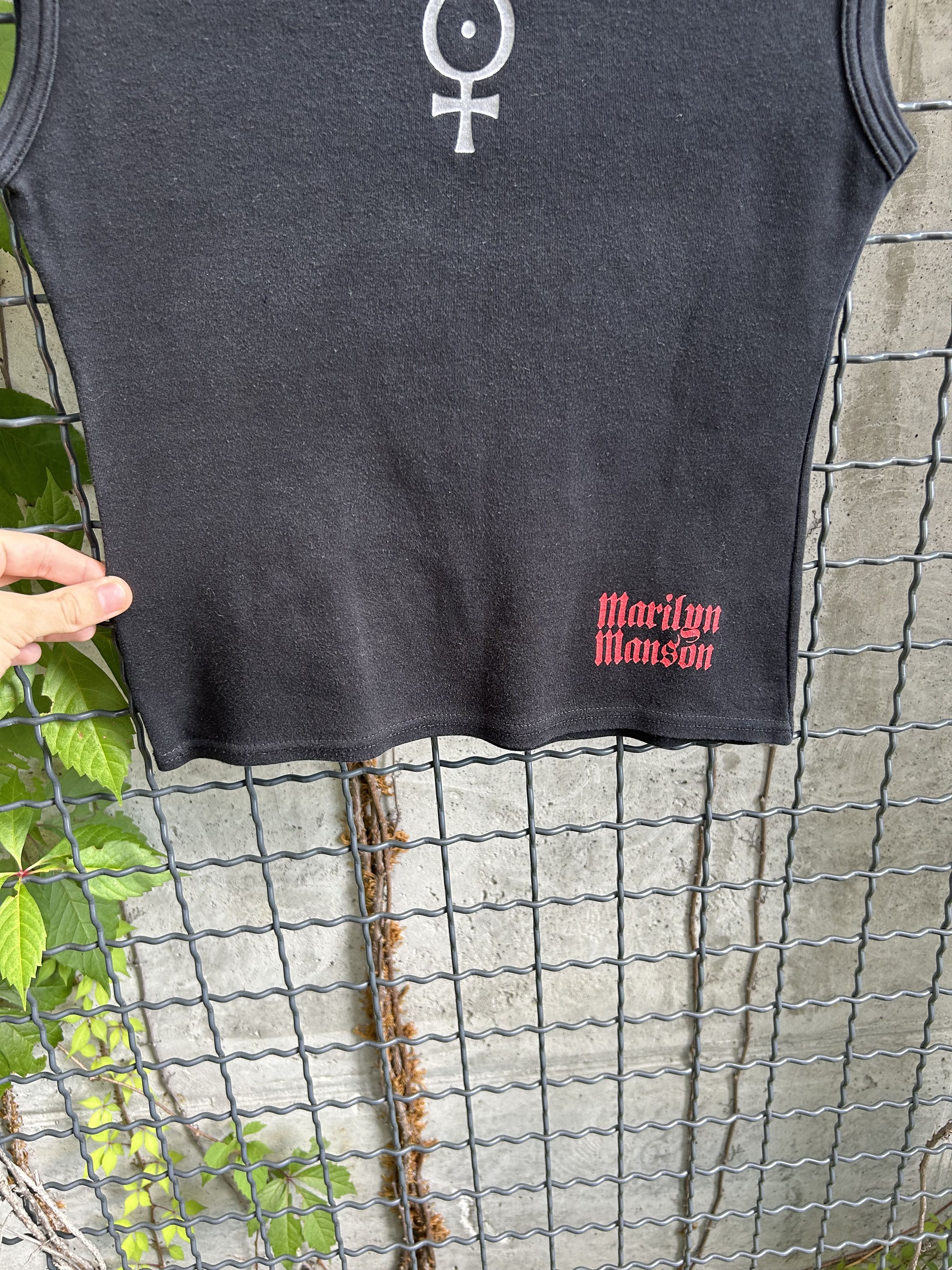 Band Tees Vintage 2000s Marilyn Manson Rock Band Tank Top Shirt Size ONE SIZE - 6 Thumbnail
