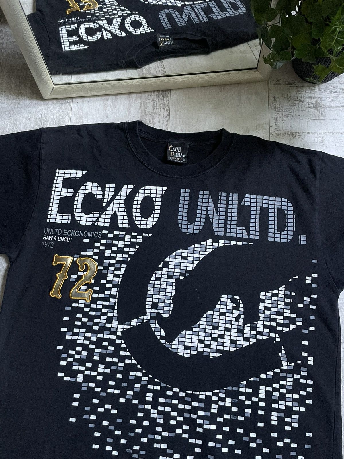 Ecko Unltd. Vintage Ecko Unltd 72 Black T-Shirt 90’s Hip-Hop Rap RARE Size US L / EU 52-54 / 3 - 3 Thumbnail