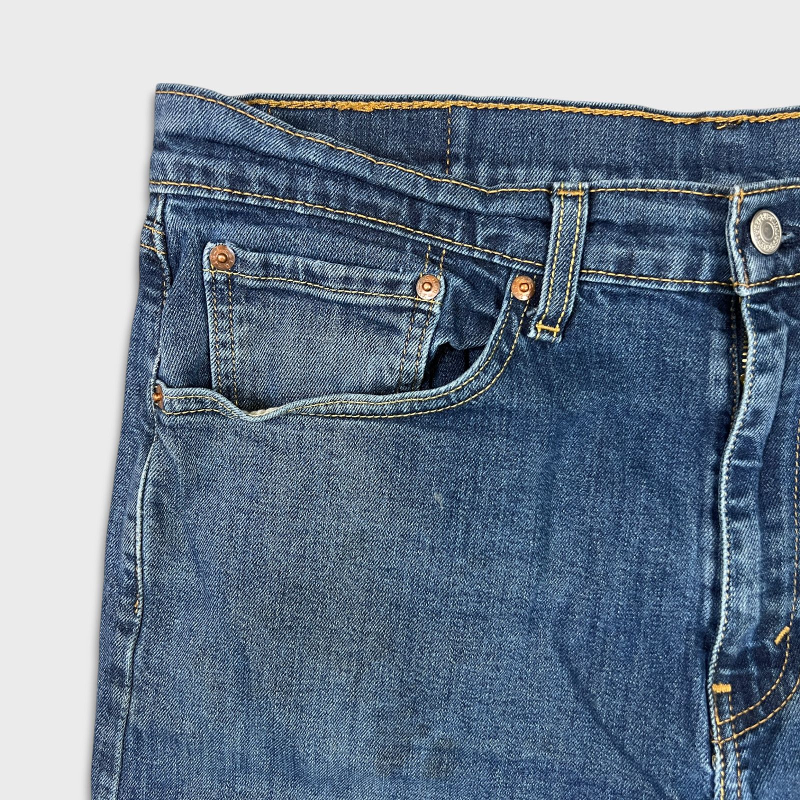 Levi's × Vintage Levi's 505 Jeans 34x30 Original Straight Leg Denim Pants Size US 34 / EU 50 - 3 Thumbnail