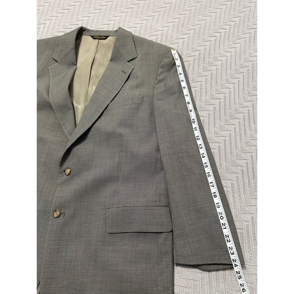 Brooks Brothers Brooks Brothers brown houndstooth tweed two button blazer Size 44R - 9 Thumbnail