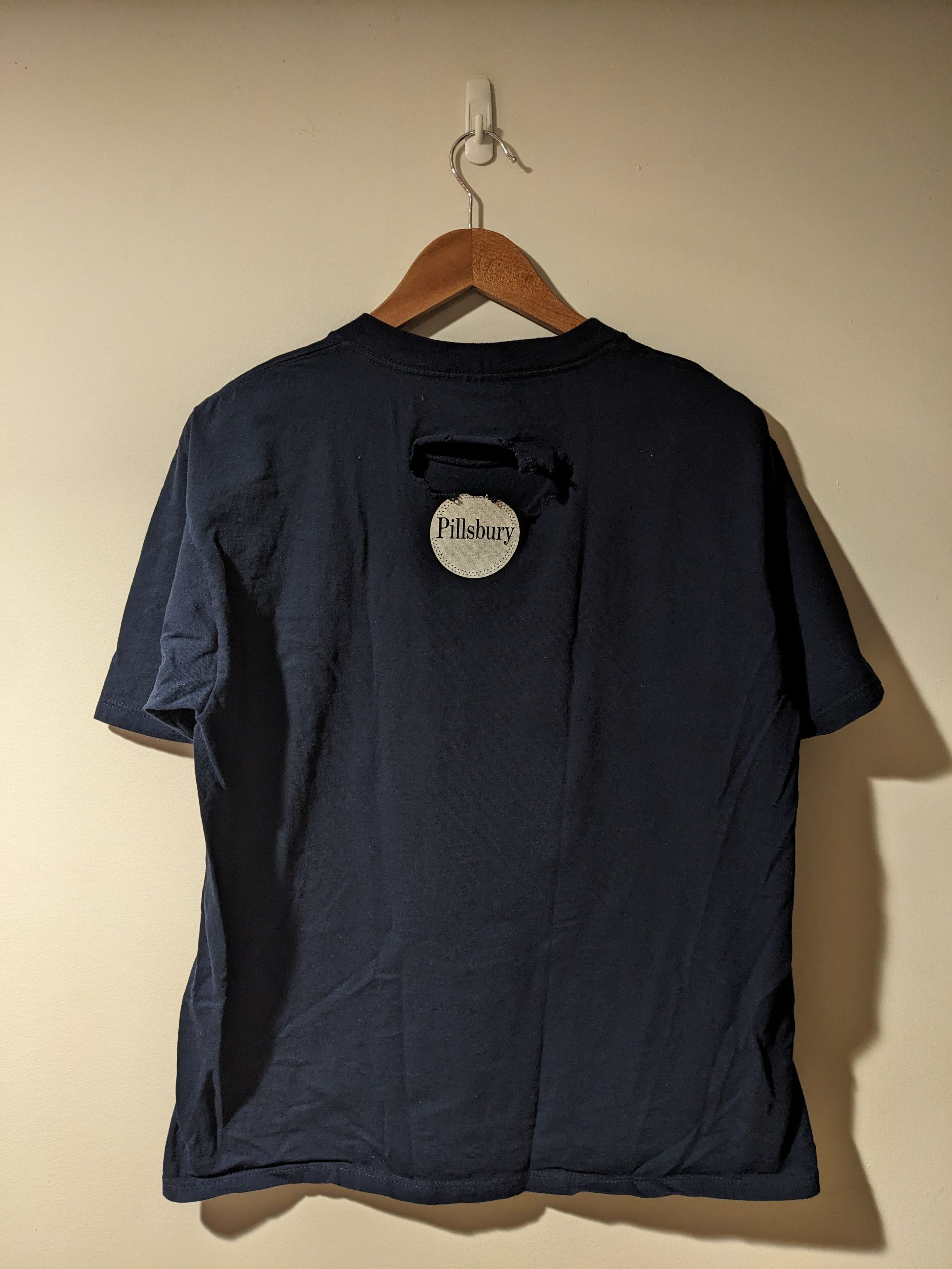 Cartoon Network × Vintage Vintage 90s Dough Boy Pillsbury Cartoon Blue Large T-Shirt Size US L / EU 52-54 / 3 - 4 Thumbnail