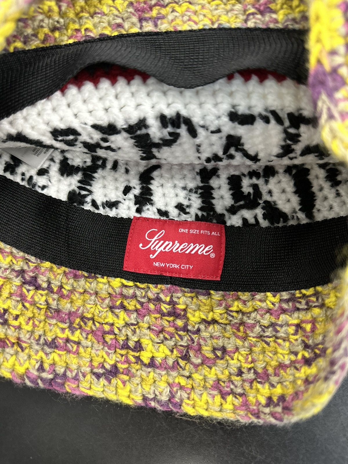 Supreme Supreme Knit Logo Crusher Hat Yellow Size ONE SIZE - 2 Thumbnail