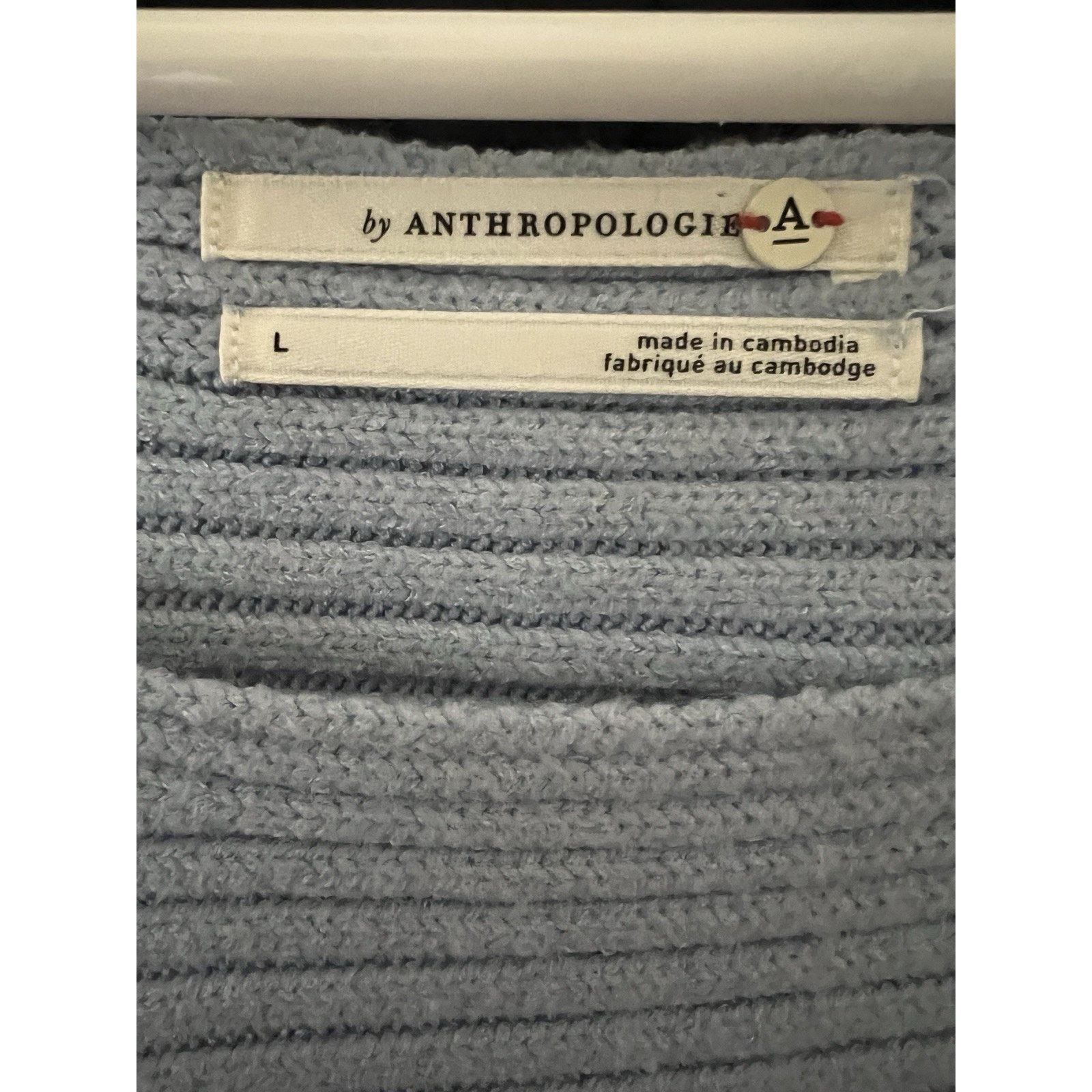 Anthropologie Anthropologie Blue Chunky Boho Crop Sweater Oversized Large Size L / US 10 / IT 46 - 6 Thumbnail