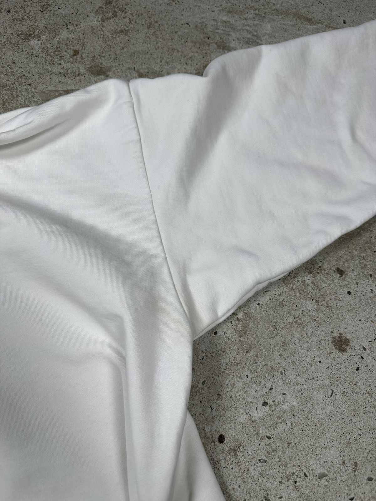 Diesel × Vintage Vintage Y2K Diesel Hybrid Logo White Boxy Hoodie Sweatshirt Size US L / EU 52-54 / 3 - 8 Thumbnail