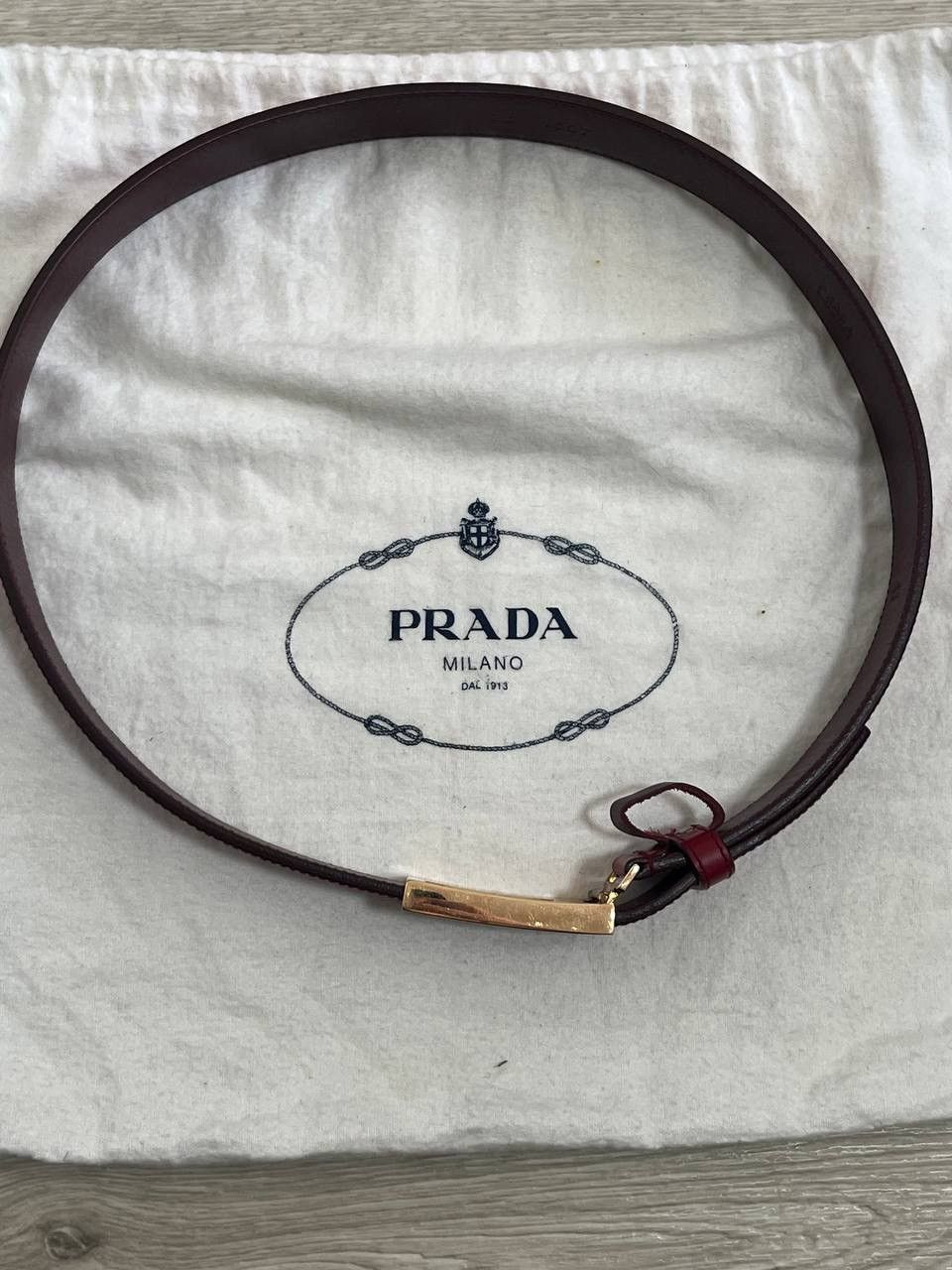 Prada PRADA Belt Women's genuine Leather Size ONE SIZE - 5 Thumbnail