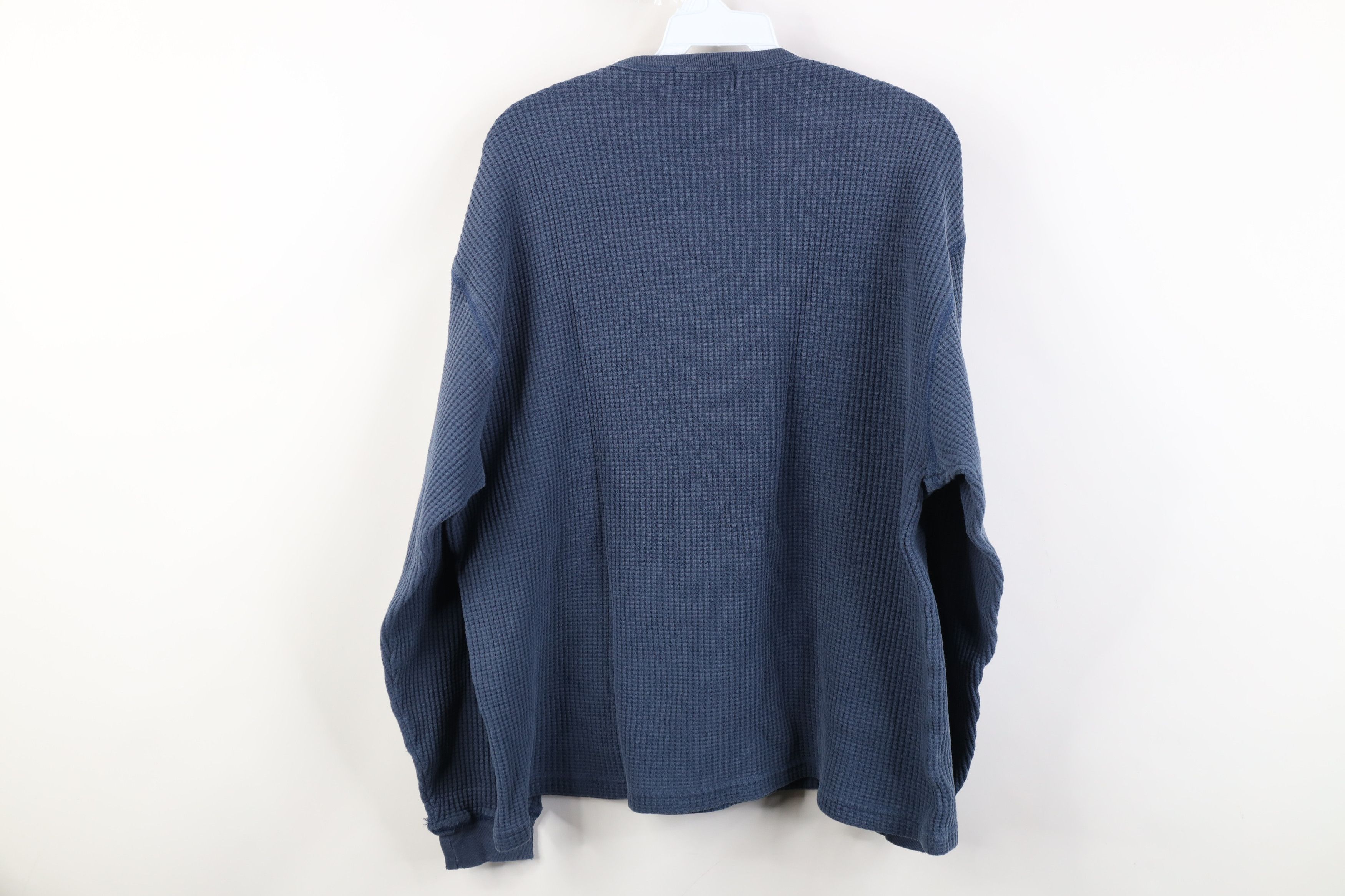 American Eagle Outfitters Vintage 90s American Eagle Fit Thermal Waffle Knit T-Shirt Size US XL / EU 56 / 4 - 8 Thumbnail
