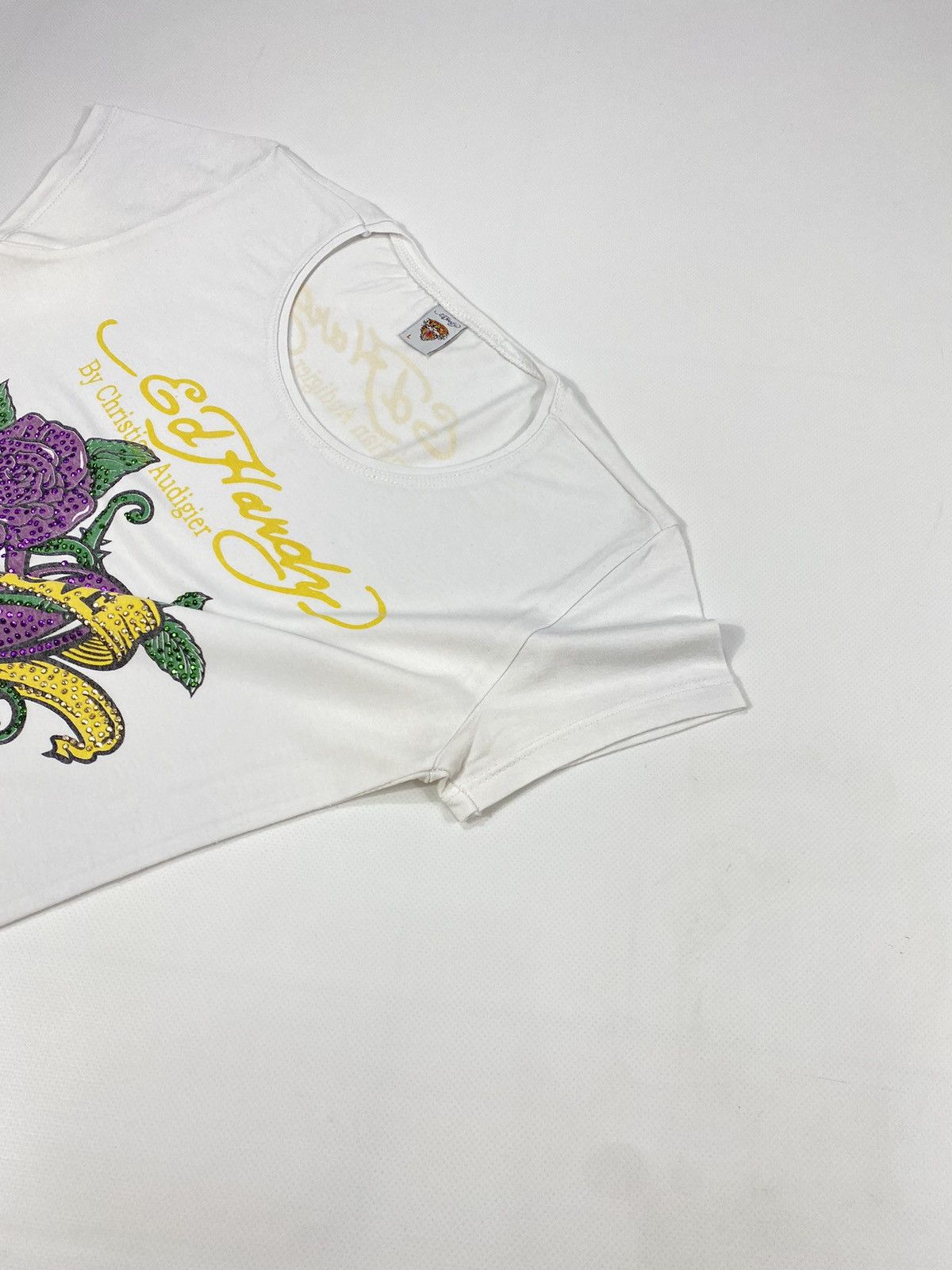 Ed Hardy 🔥LASTDROP🔥 Y2K Ed Hardy Kiss Love Heart Crosses T-shirt Size M / US 6-8 / IT 42-44 - 6 Thumbnail