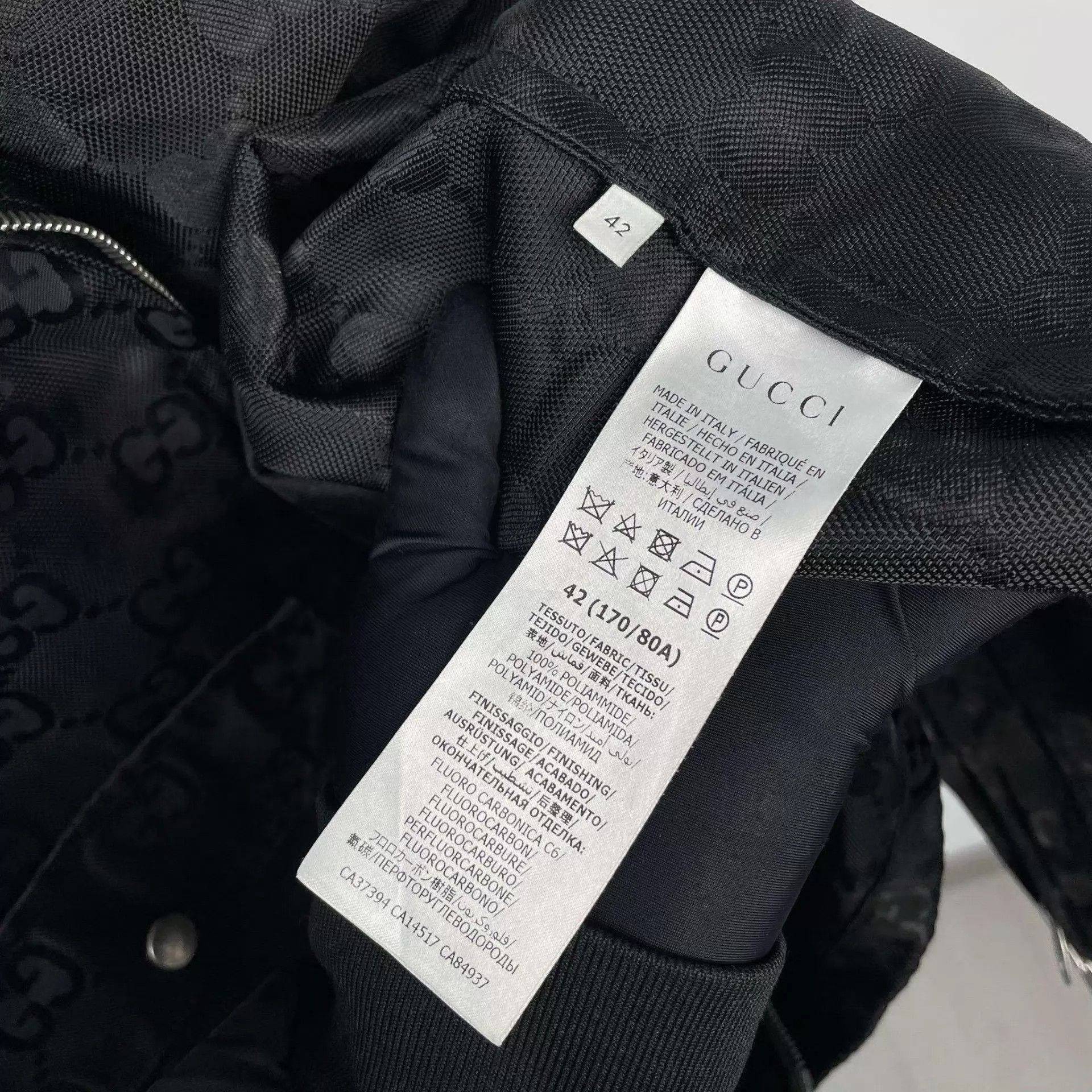 Gucci Gucci Shiny GG Black 42 Jacket 98 New Size M / US 6-8 / IT 42-44 - 3 Thumbnail