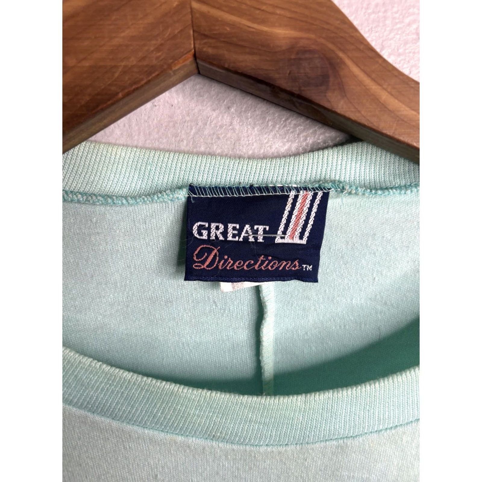 Greats VINTAGE GREAT Directions Shirt Womens Large Green Leopard Graphic Dolman 80s Size L / US 10 / IT 46 - 3 Thumbnail