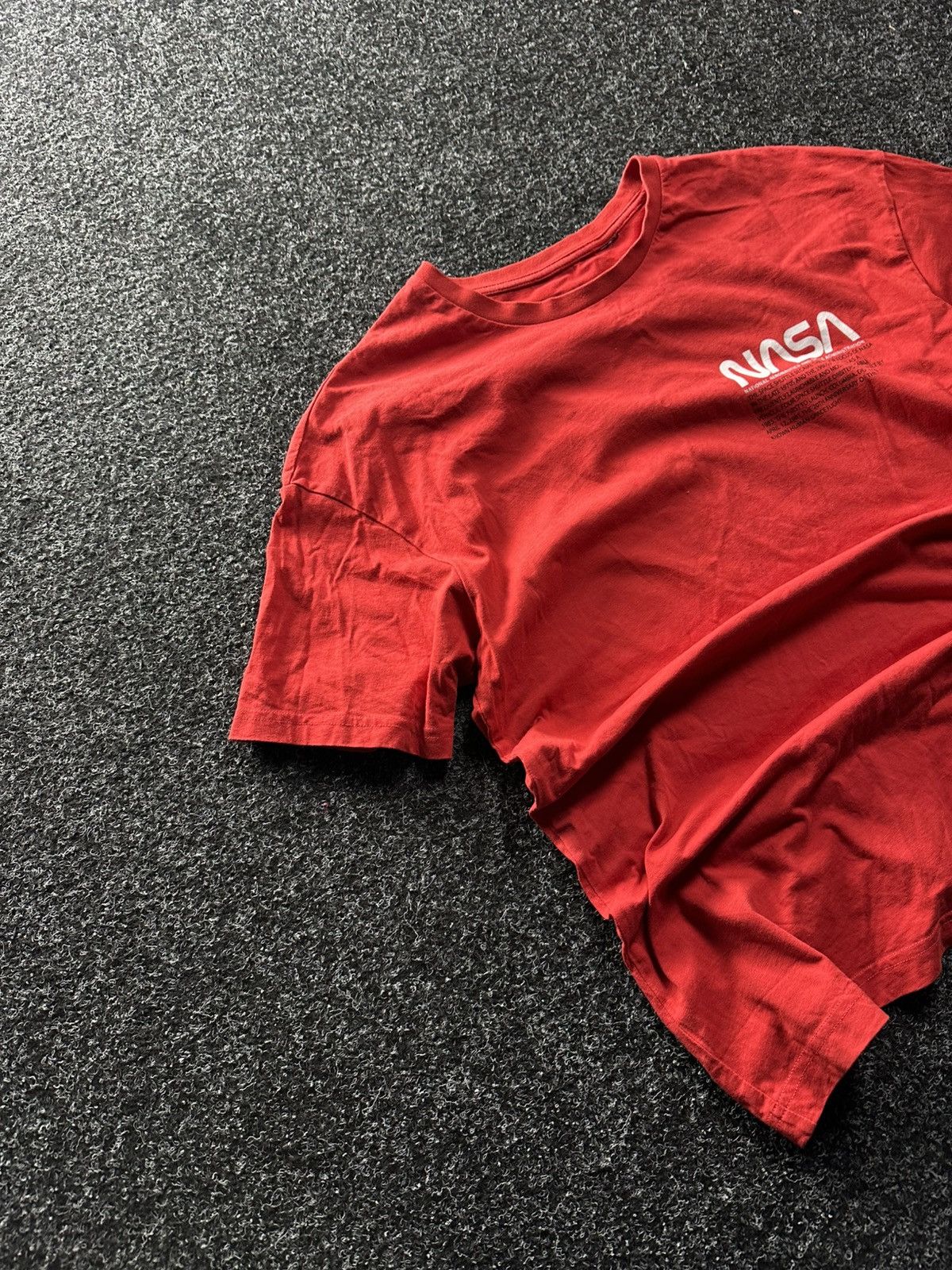 NASA × Vintage 🚨Vintage NASA Spell Out Tee RED BIG LOGO Y2K stussy style Size US M / EU 48-50 / 2 - 2 Thumbnail