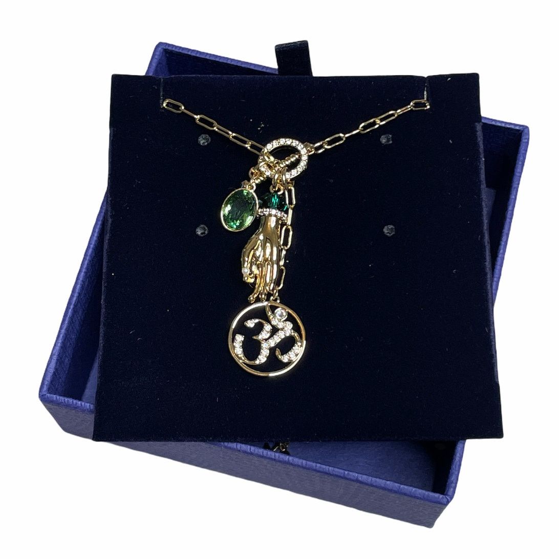 Swarovski Swarovski Symbolic Hand Om Green, Gold-tone plated Necklace Size ONE SIZE - 1 Thumbnail