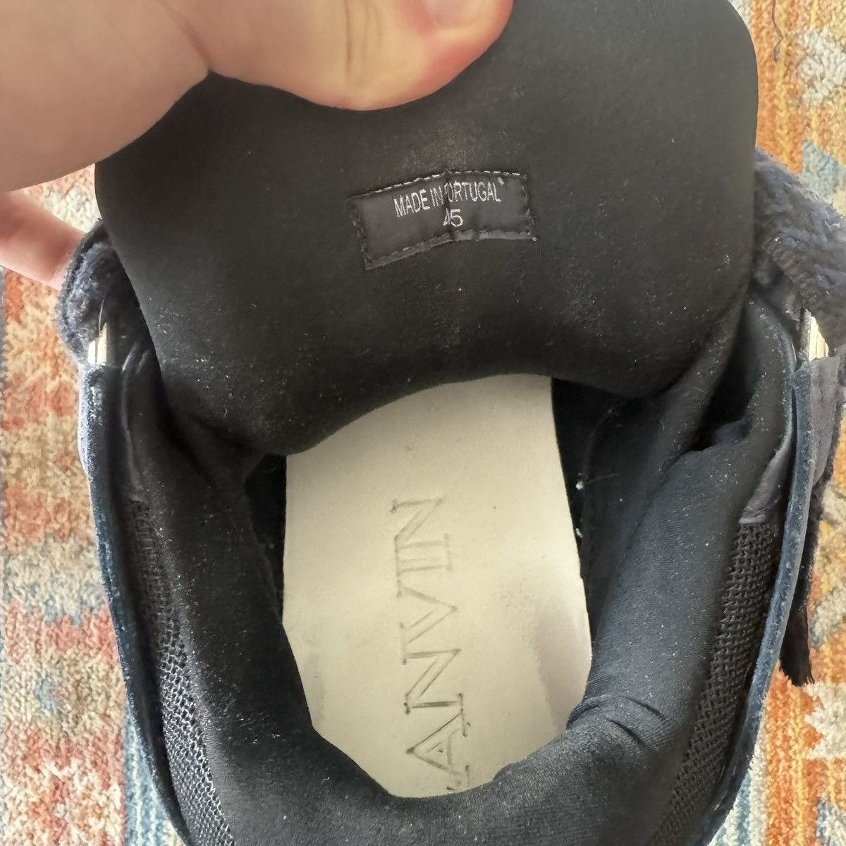 Lanvin Lanvin Curb shoes dark blue Size US 12 / EU 45 - 12 Thumbnail