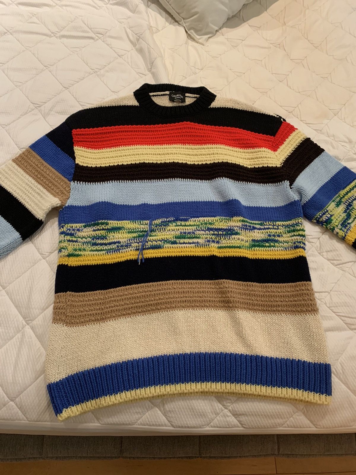 Calvin Klein 205W39NYC CK205W39NYC multi stripe knit Size US S / EU 44-46 / 1 - 2 Thumbnail