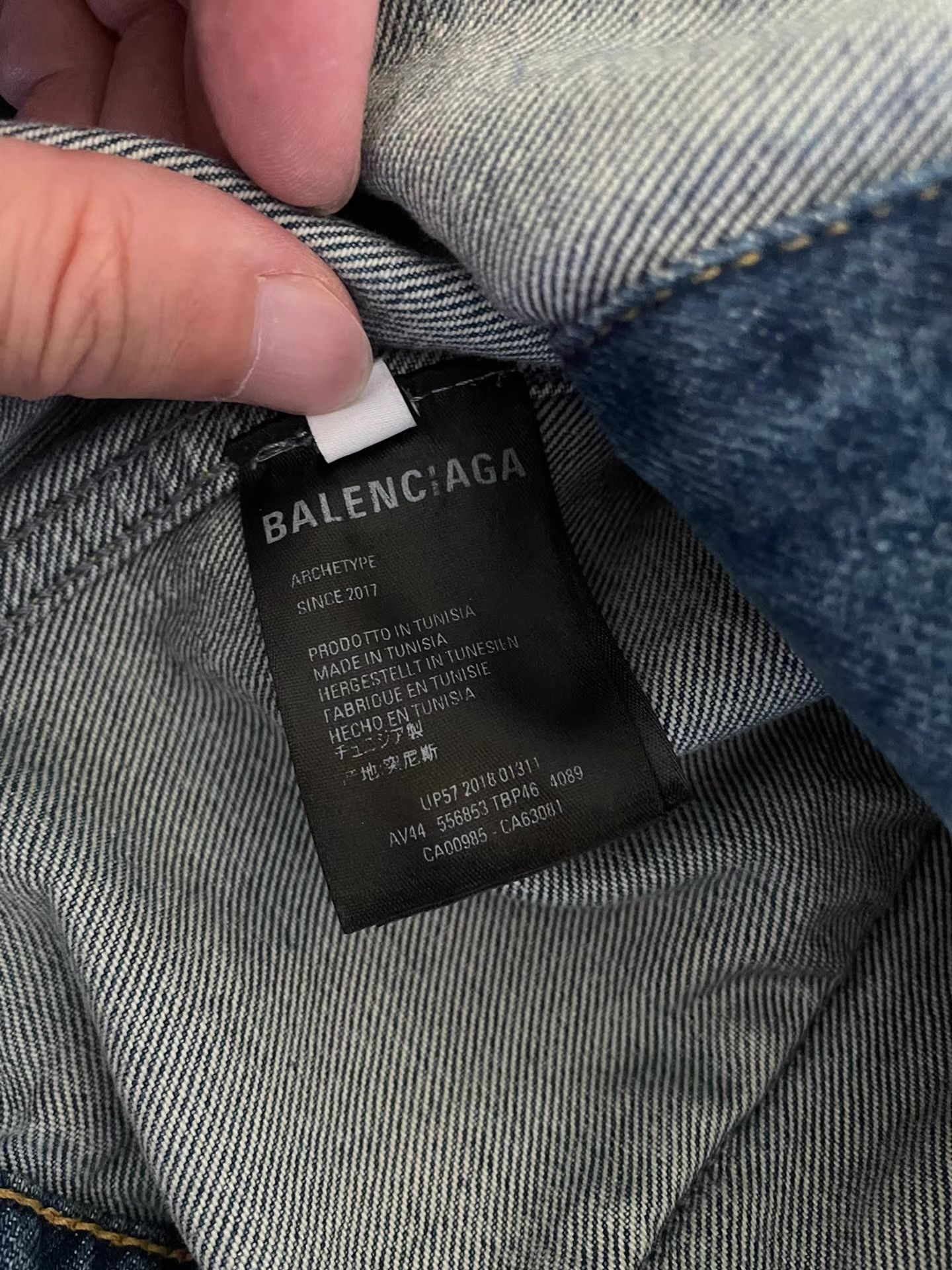 Balenciaga Balenciaga Classic Coke Denim Jacket, Q4 Size US L / EU 52-54 / 3 - 7 Thumbnail