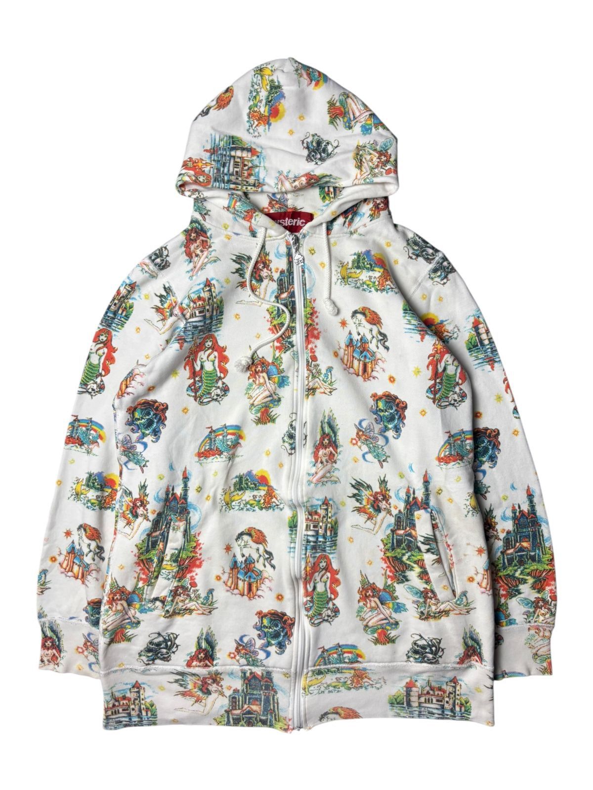 X-girl × HYSTERIC GLAMOUR ZIP UP HOODIE Hysteric Glamour Women's Unisex Colorful Comic Graphic Zip