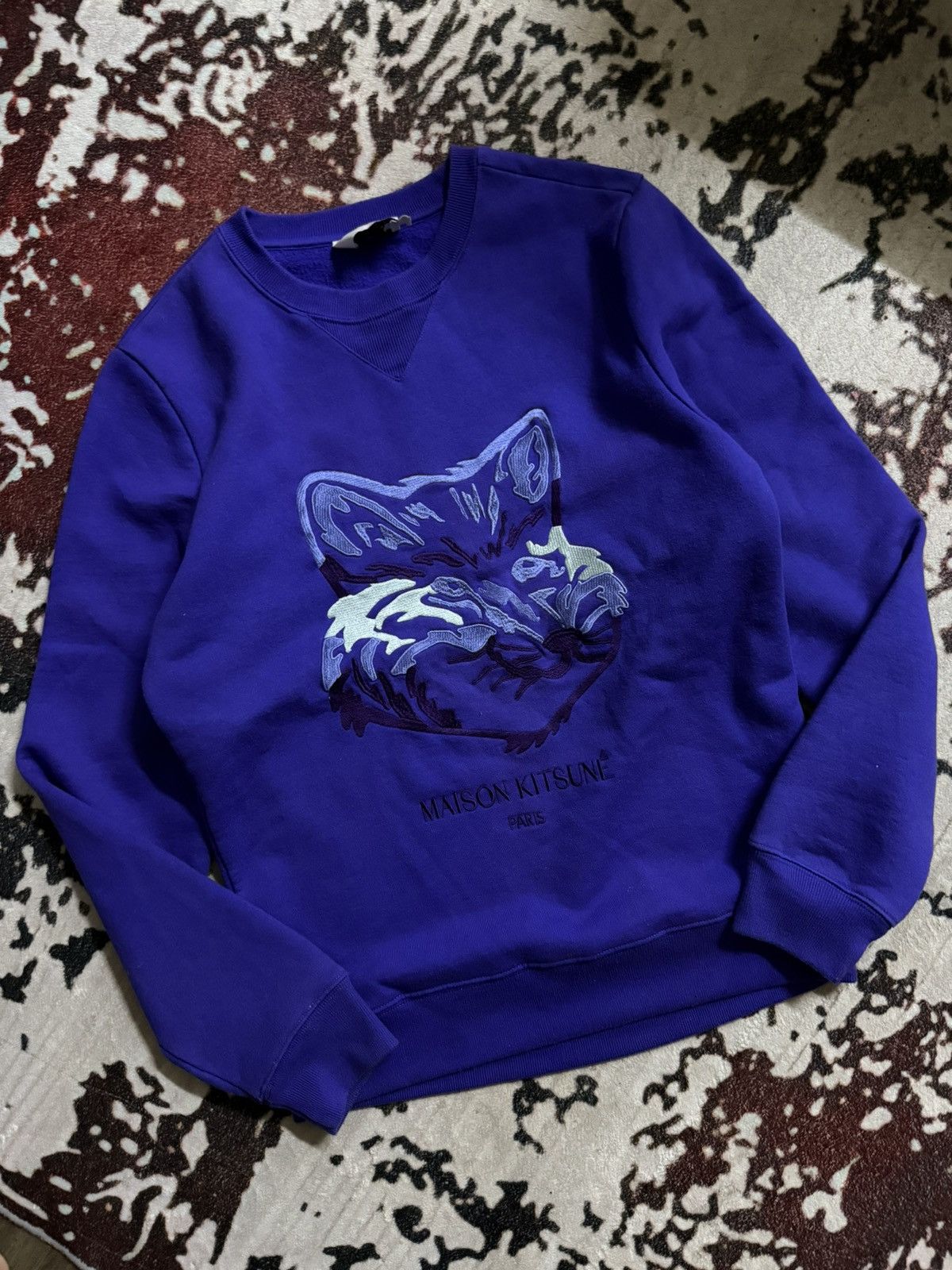 Maison Kitsune Fox embroided sweatshirt Size US S / EU 44-46 / 1 - 1 Thumbnail