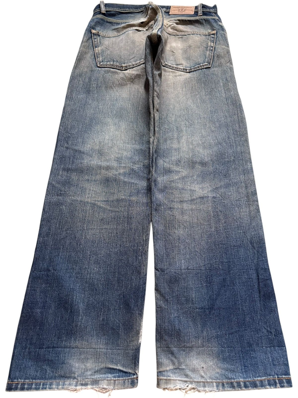 Stussy Vintage Stussy Rusty Mud Wash Distressed Loose Baggy Jeans Size US 32 / EU 48 - 2 Thumbnail