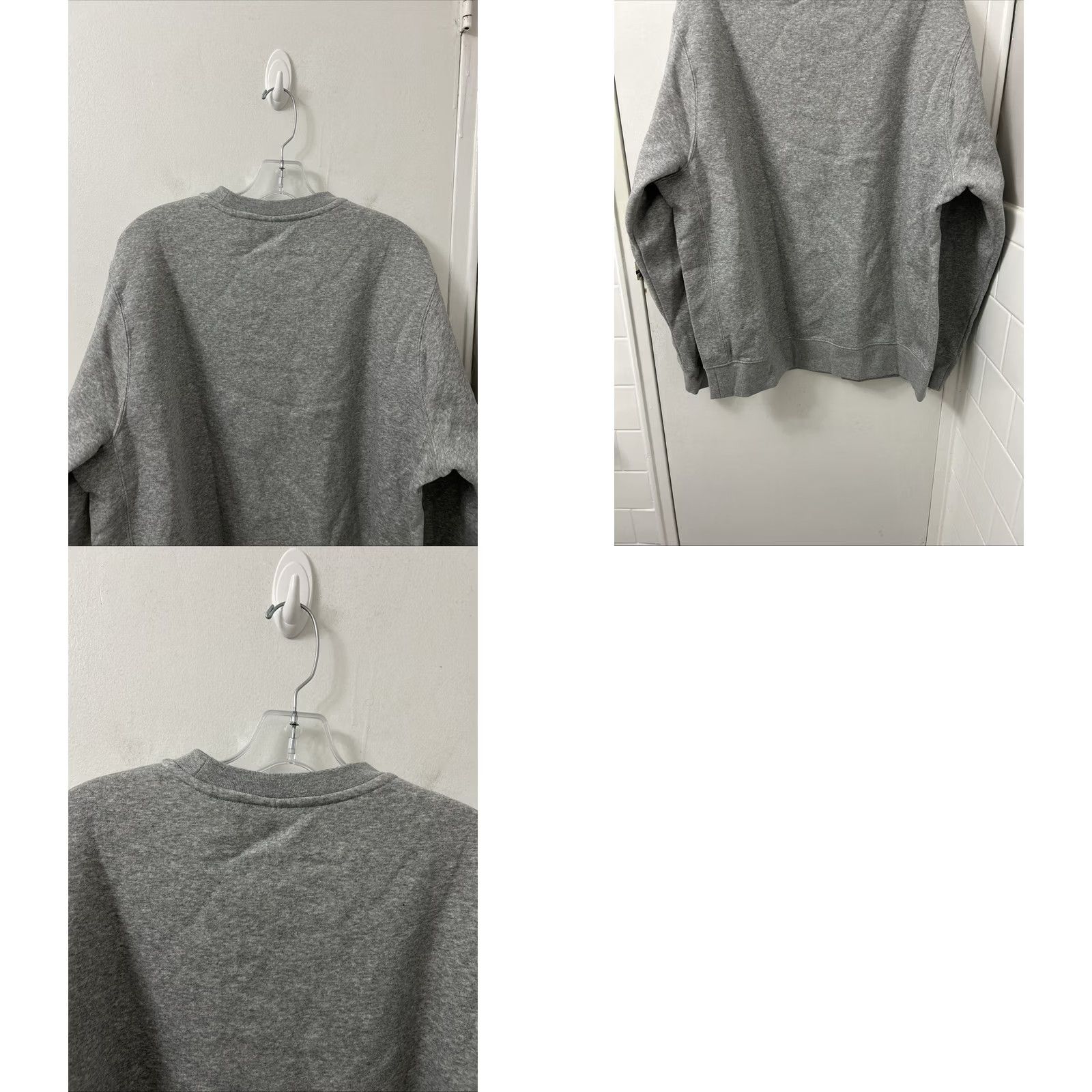 Nike Nike Fleece Crewneck Sweatshirt Mens L Gray Wheel of Luck Lottery Embroidered Logo Graphic Print Sportswear Club Size US L / EU 52-54 / 3 - 8 Thumbnail