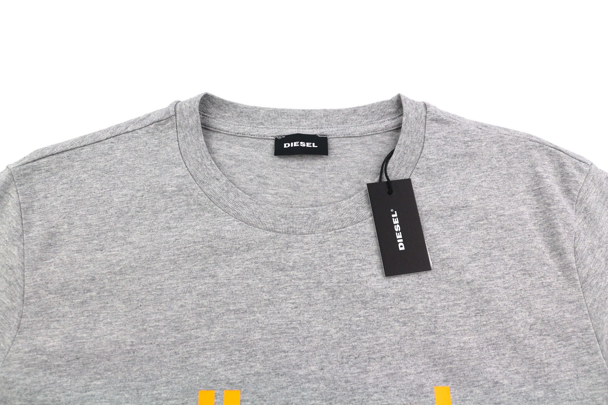 Diesel T-JUST-N45 M Crew Collar Melange Grey T-Shirt 40303 Size US M / EU 48-50 / 2 - 4 Thumbnail