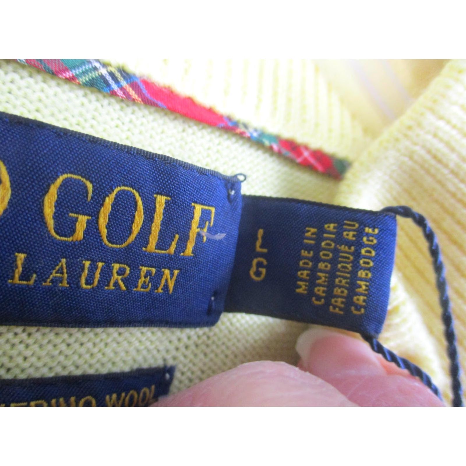 Polo Ralph Lauren Polo Golf Ralph Lauren Sweater Mens Large Yellow Merino Wool Henley Shoal Creek Size US L / EU 52-54 / 3 - 6 Thumbnail