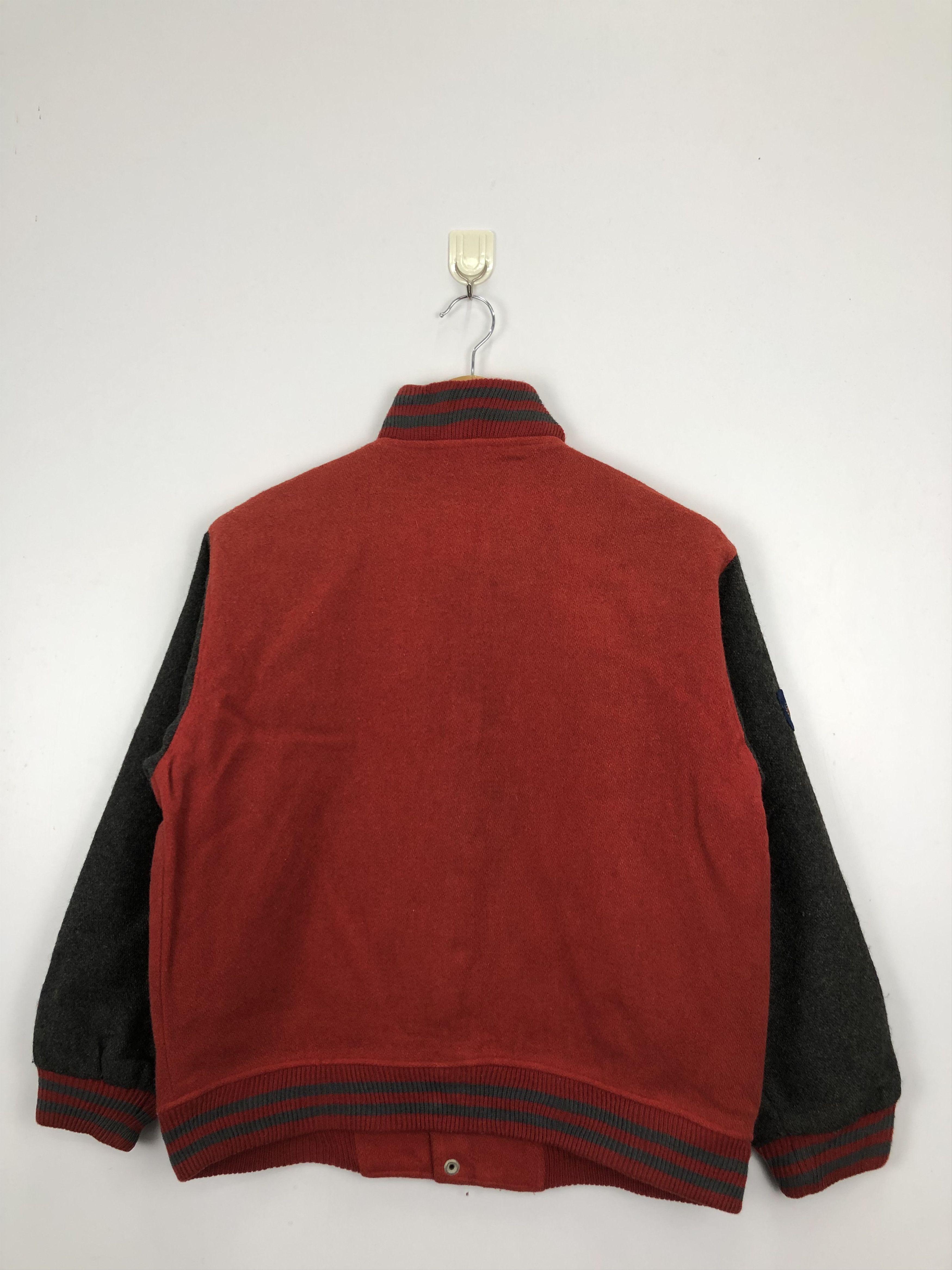 Japanese Brand Vintage Japanese Brand Wool Varsity Jacket Red V0370 Size US M / EU 48-50 / 2 - 3 Thumbnail