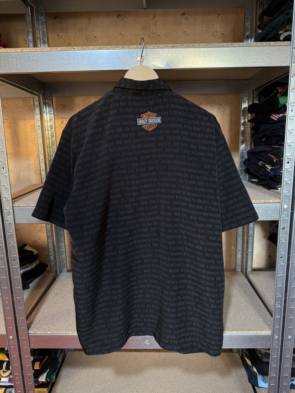 Band Tees × Harley Davidson × Vintage Vintage Harley Davidson Button Short Sleeve Shirt 2000’s Size US XL / EU 56 / 4 - 2 Thumbnail