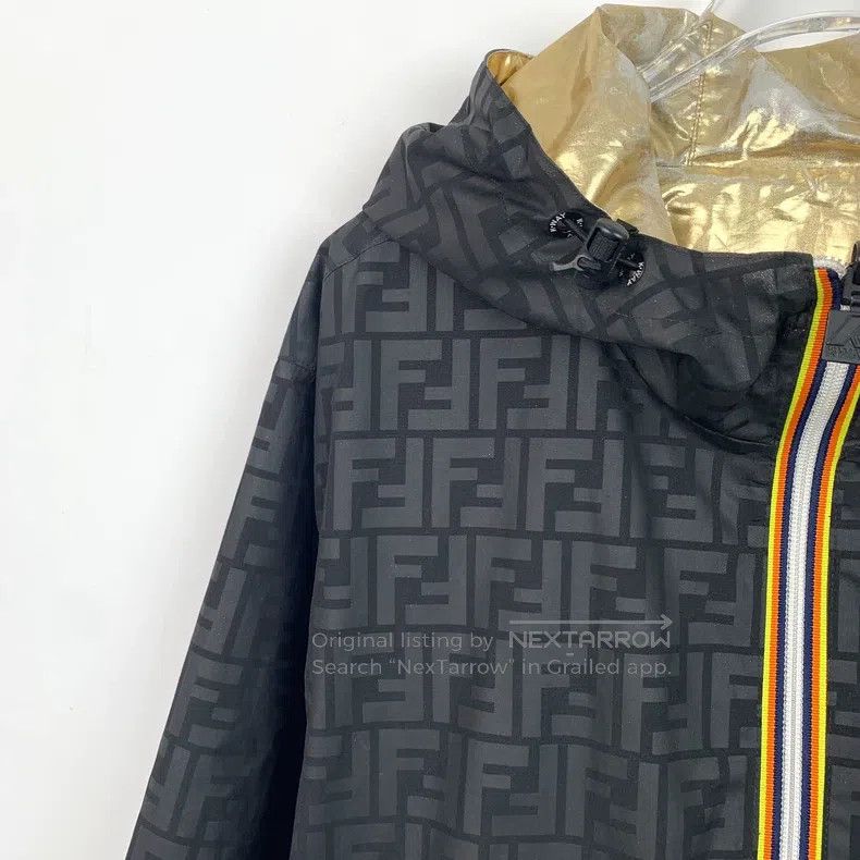 Fendi Fendi Color-blocked logo letter all-over print hooded zip- Size M / US 6-8 / IT 42-44 - 5 Thumbnail